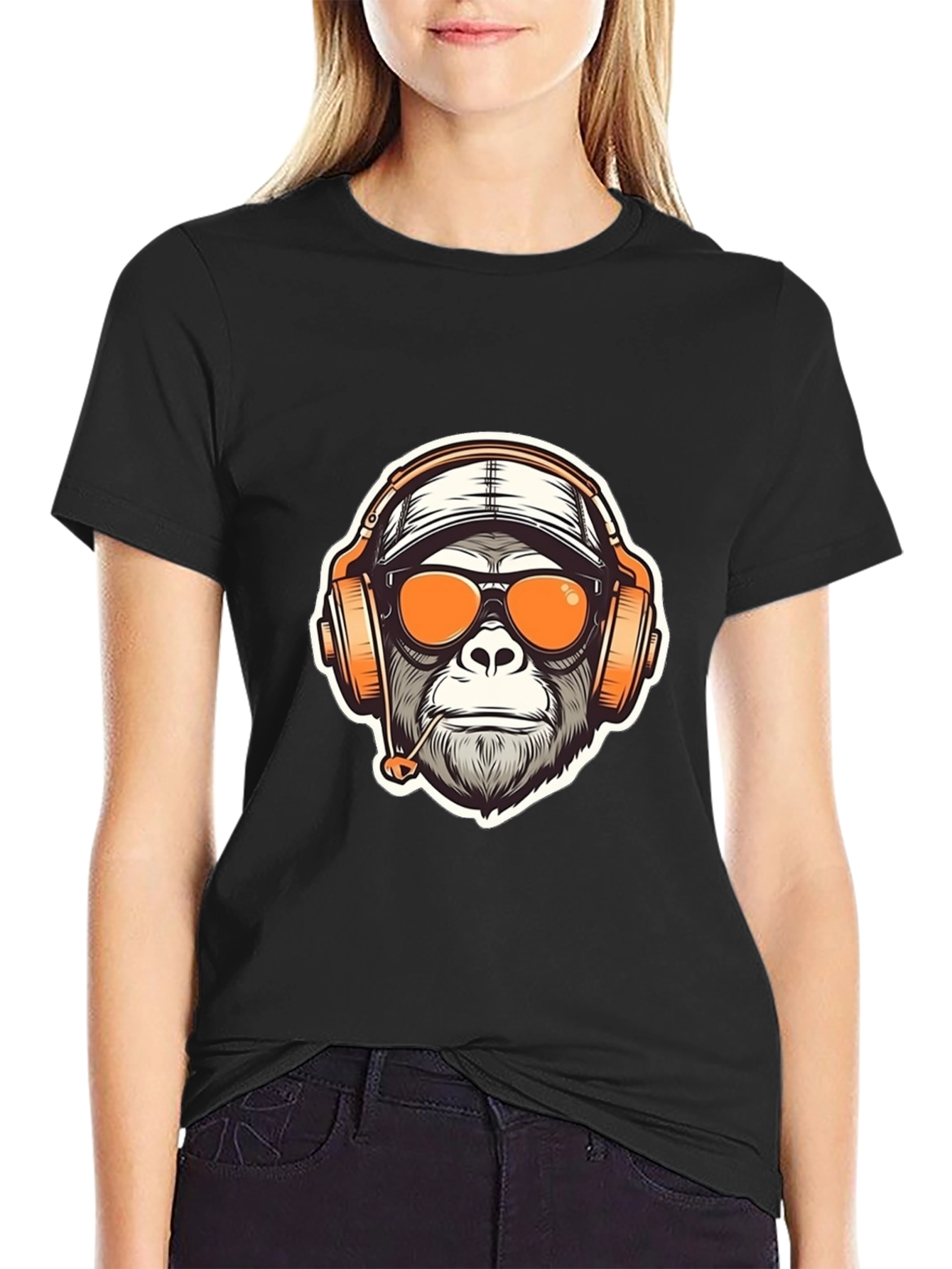 Cool Ape Gamer Black T-Shirt