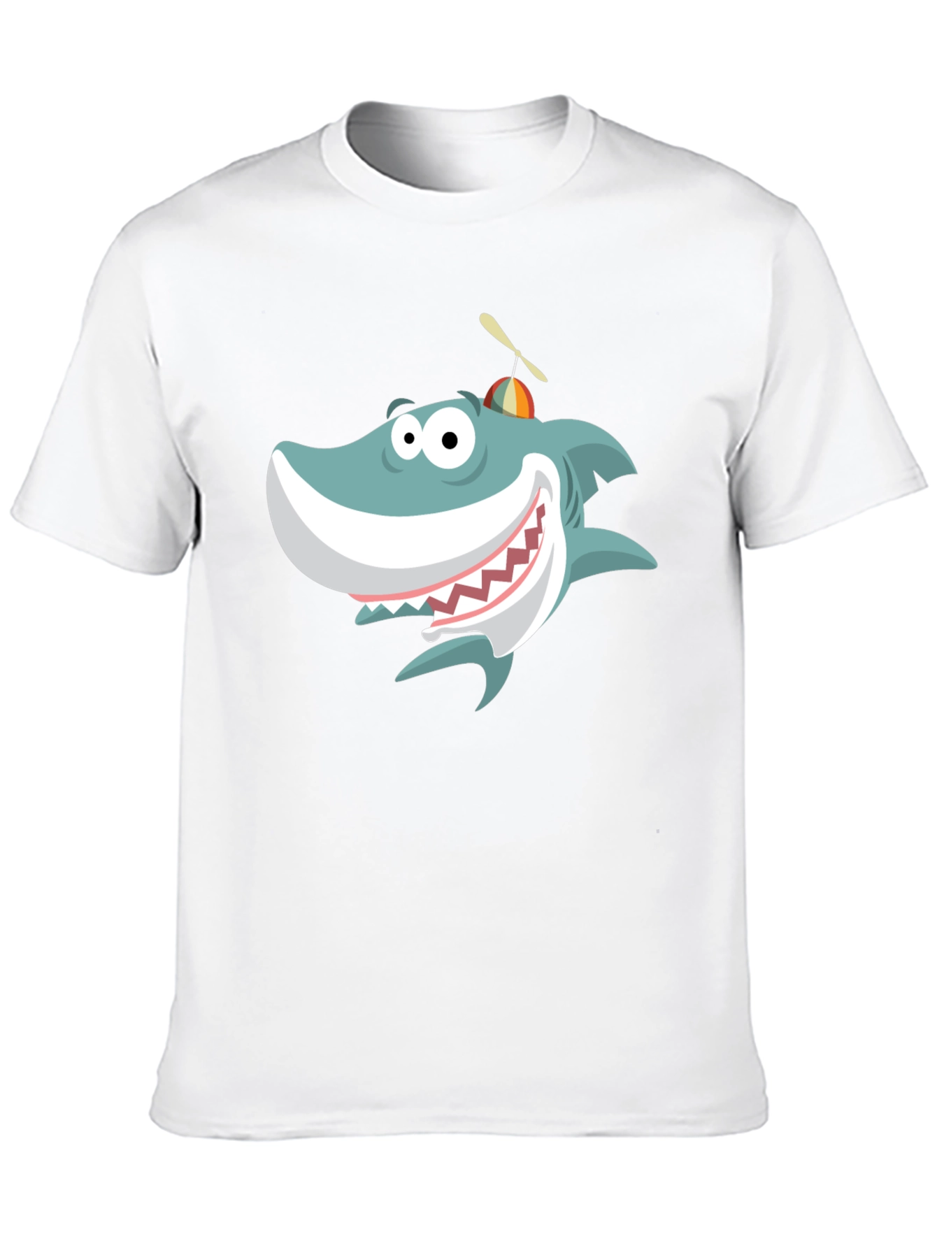 Cartoon Shark Graphic Tee - Fun & Unique Design