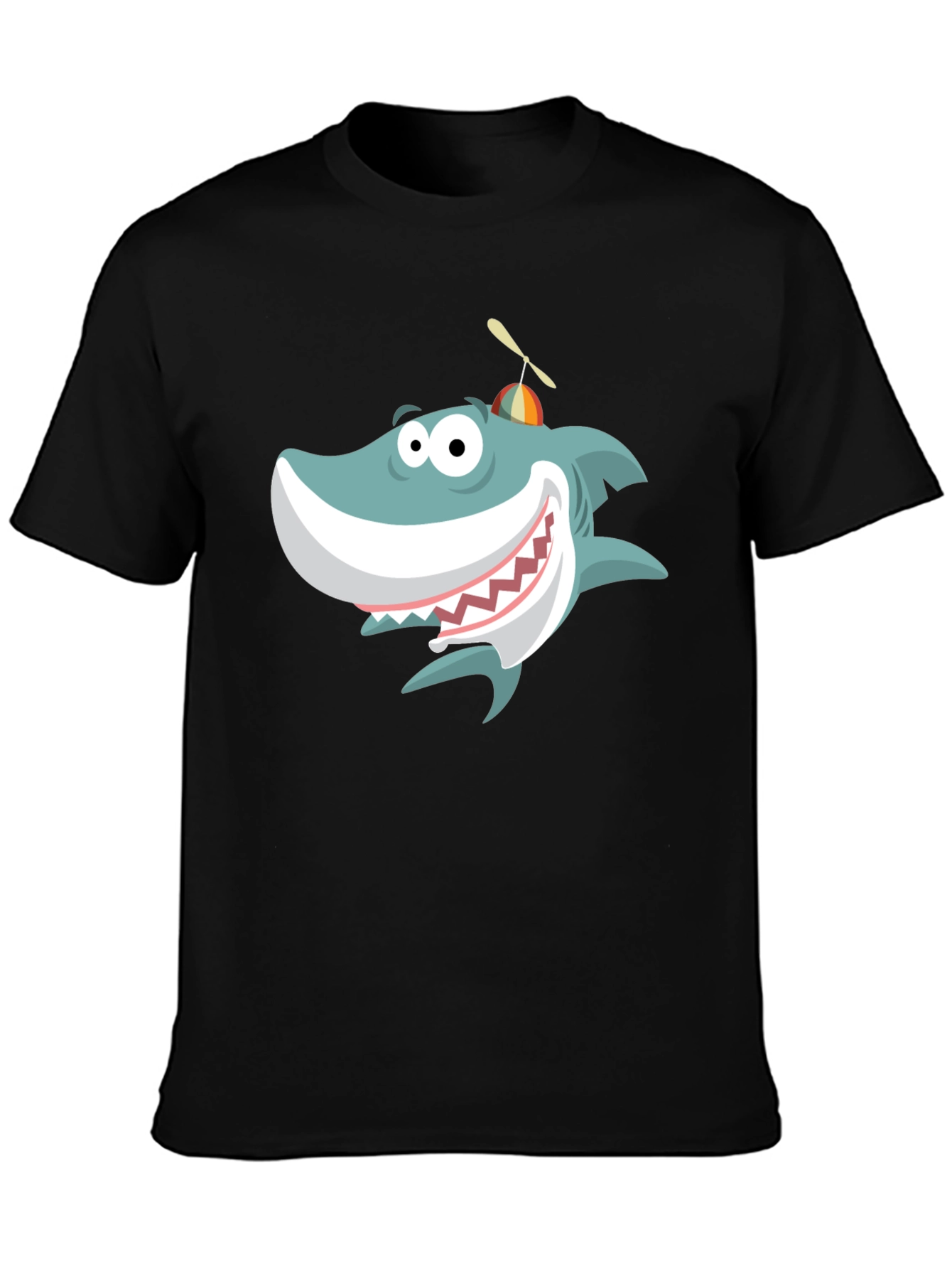 Cartoon Shark Graphic Tee - Fun & Unique Design