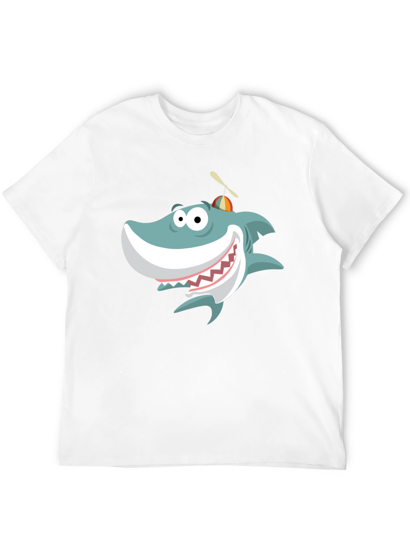 Cartoon Shark Graphic Tee - Fun & Unique Design