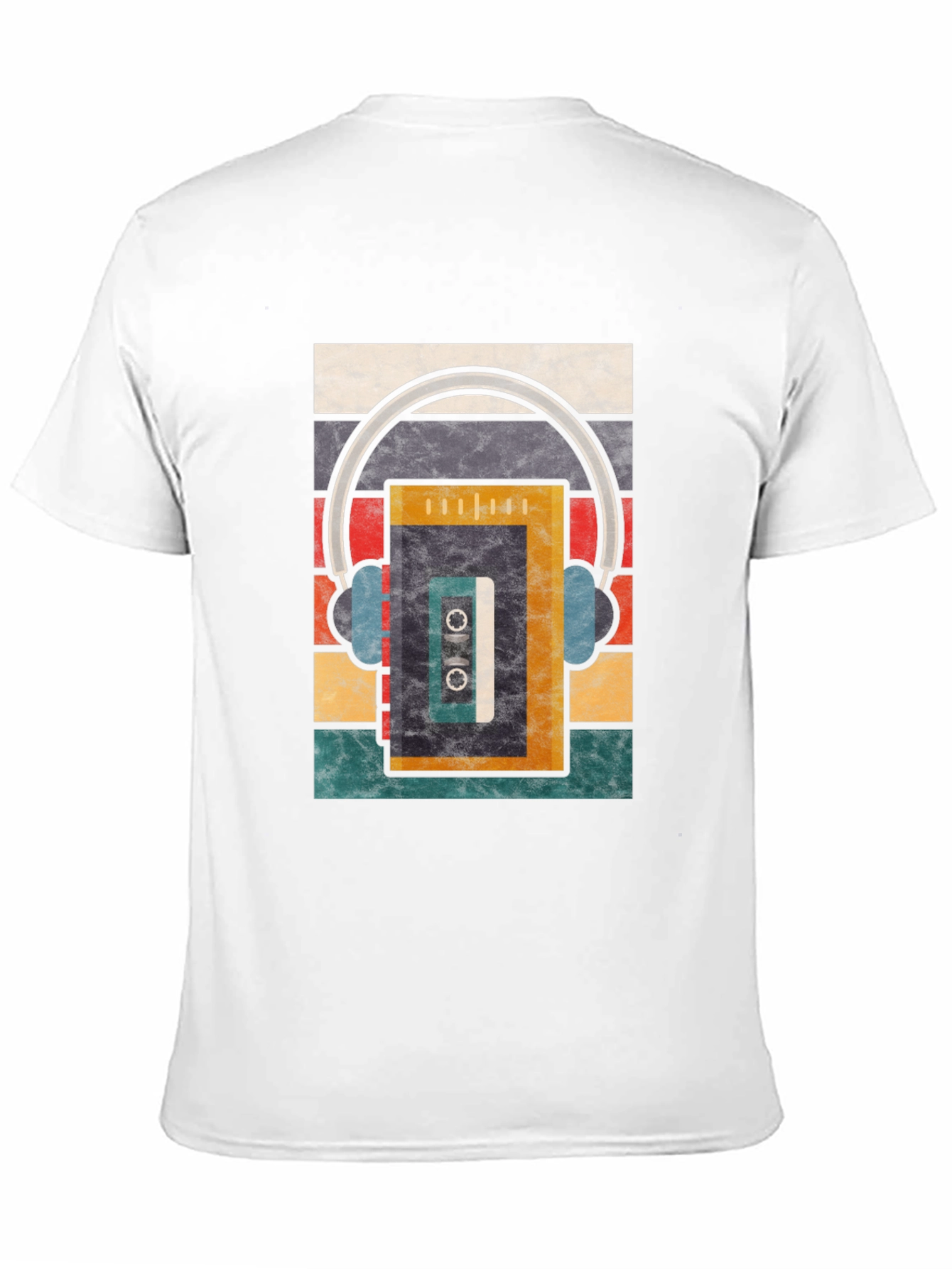 Retro Cassette Tape & Headphones Graphic Tee