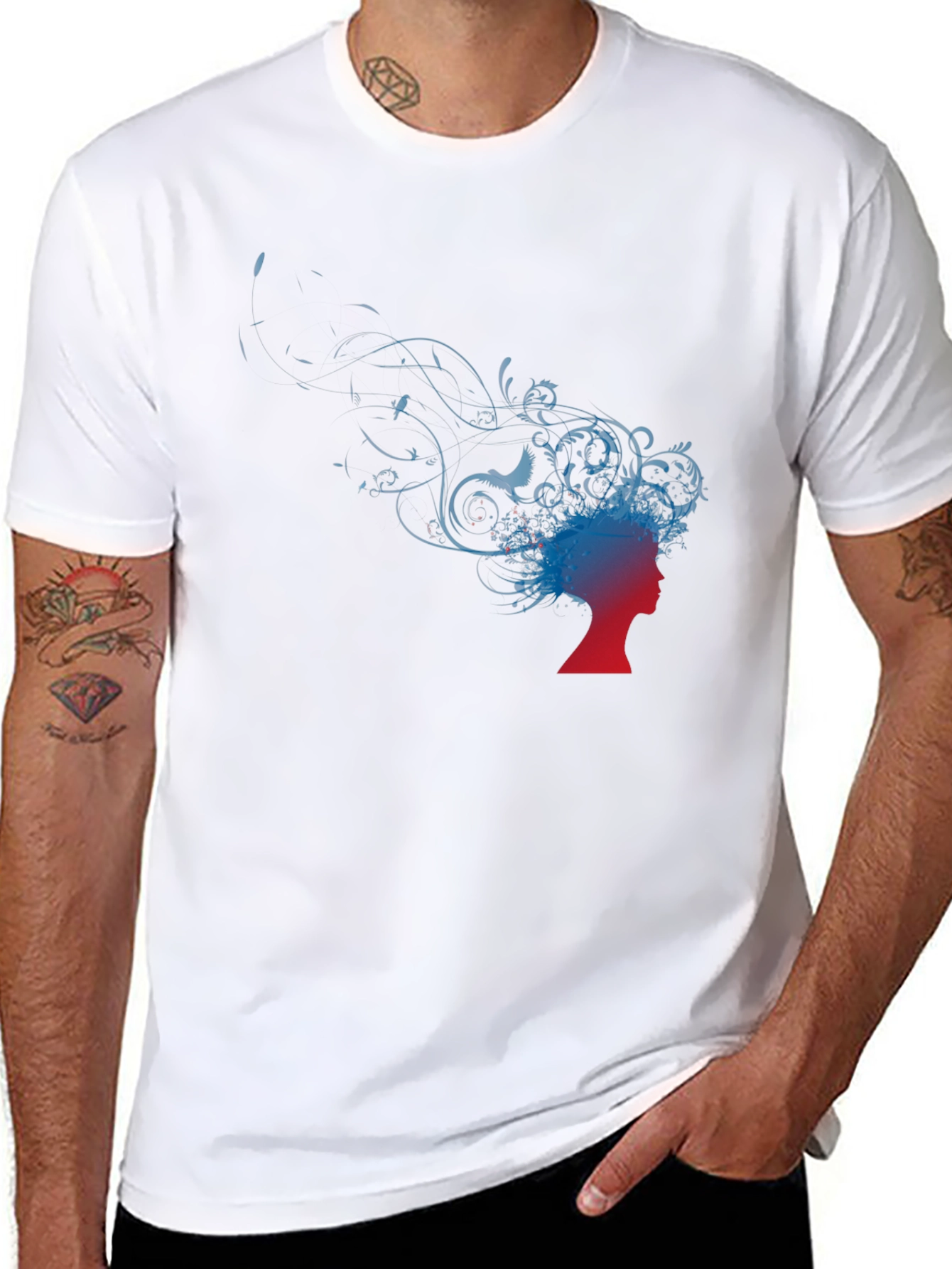 Silhouette Graphic Tee - Artistic Flair