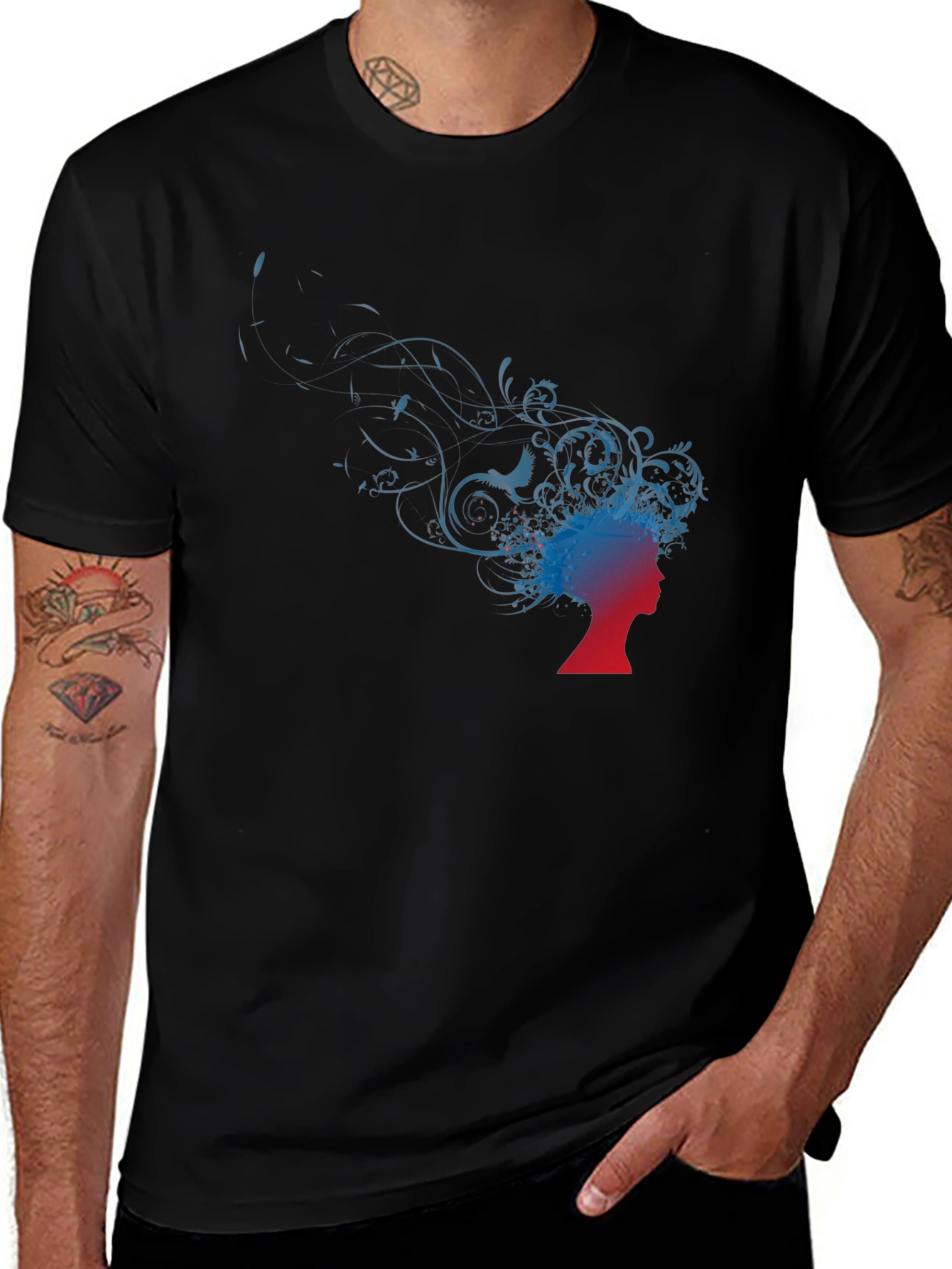 Silhouette Graphic Tee - Artistic Flair