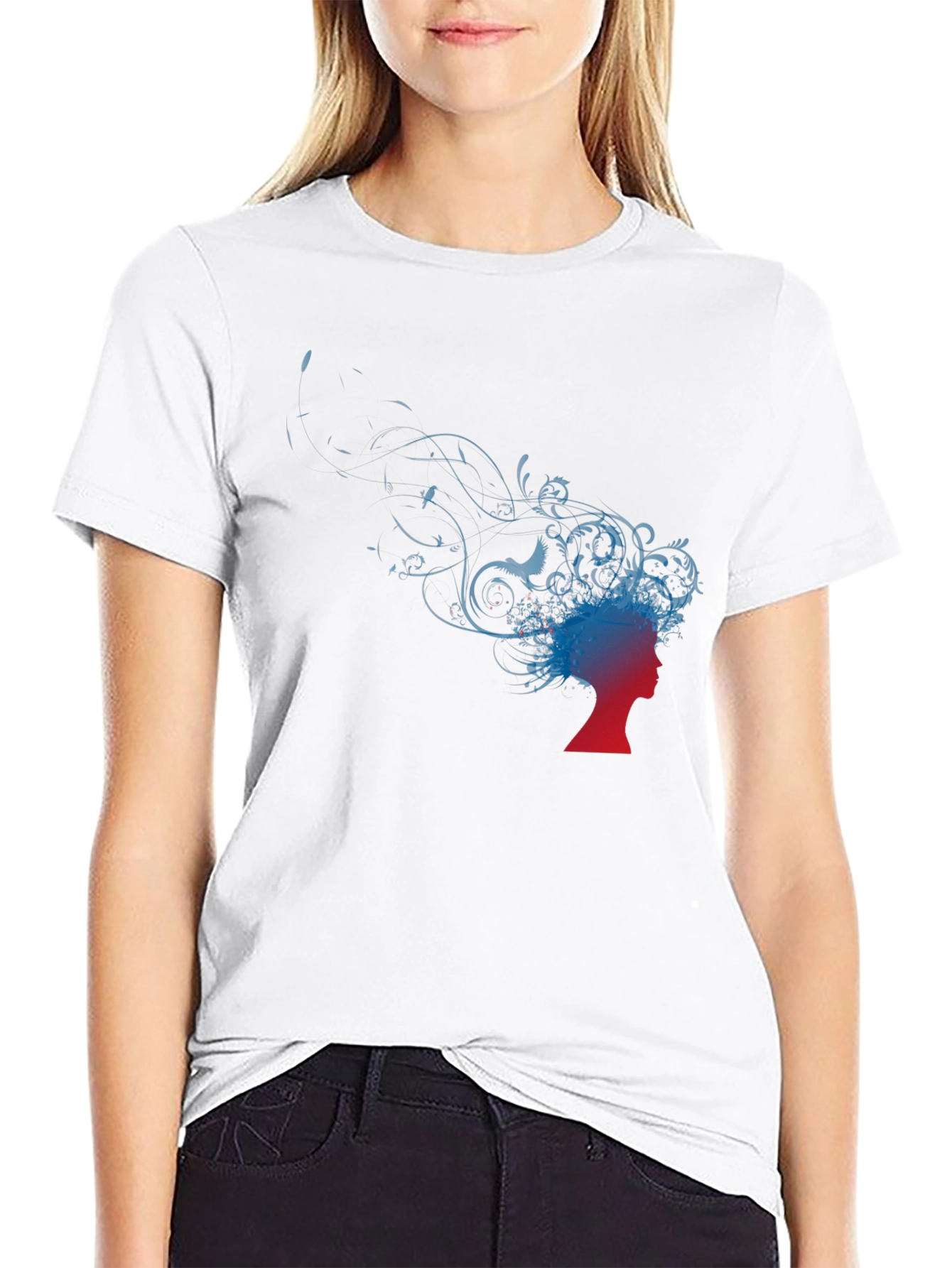 Silhouette Graphic Tee - Artistic Flair