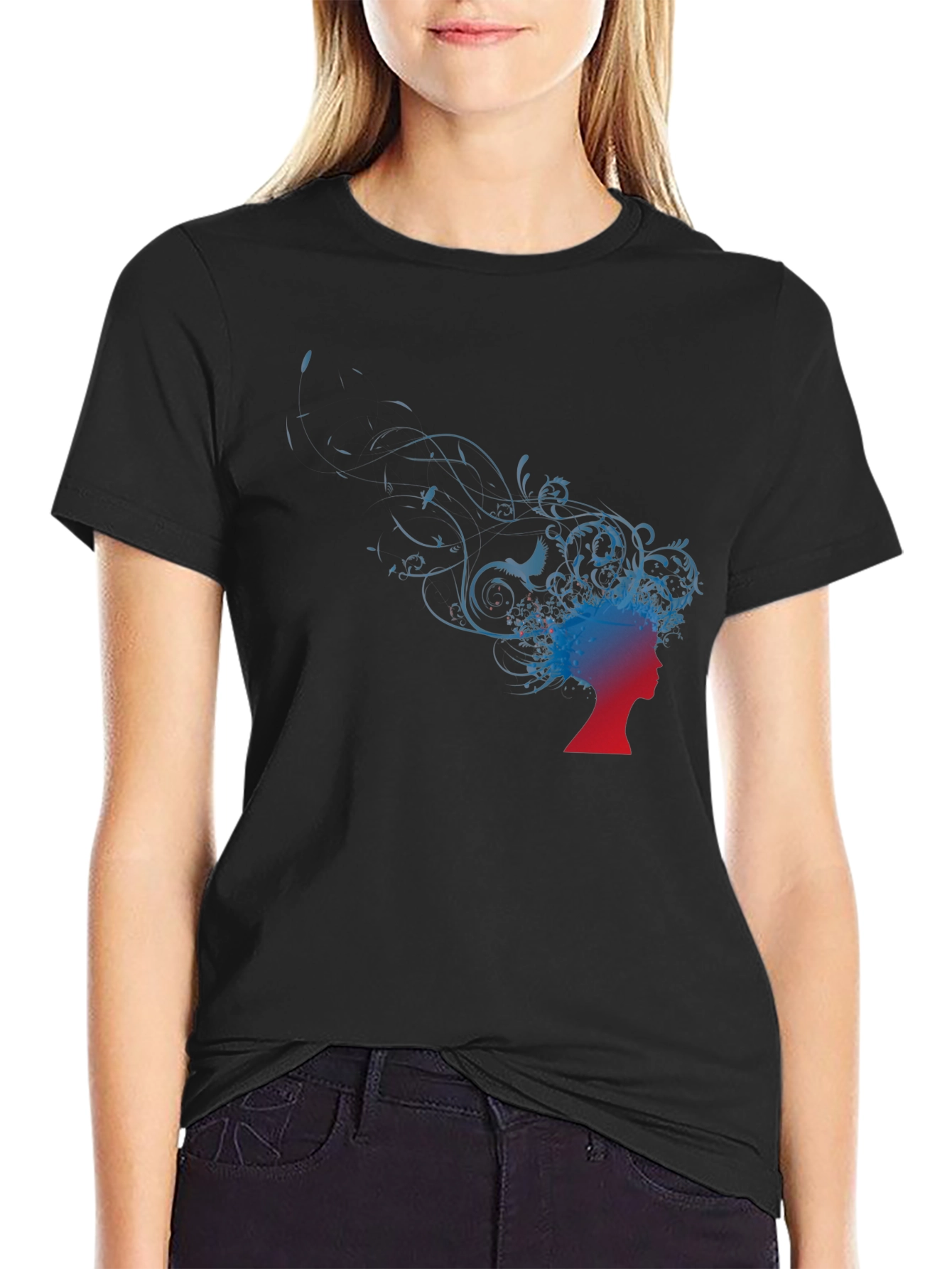 Silhouette Graphic Tee - Artistic Flair