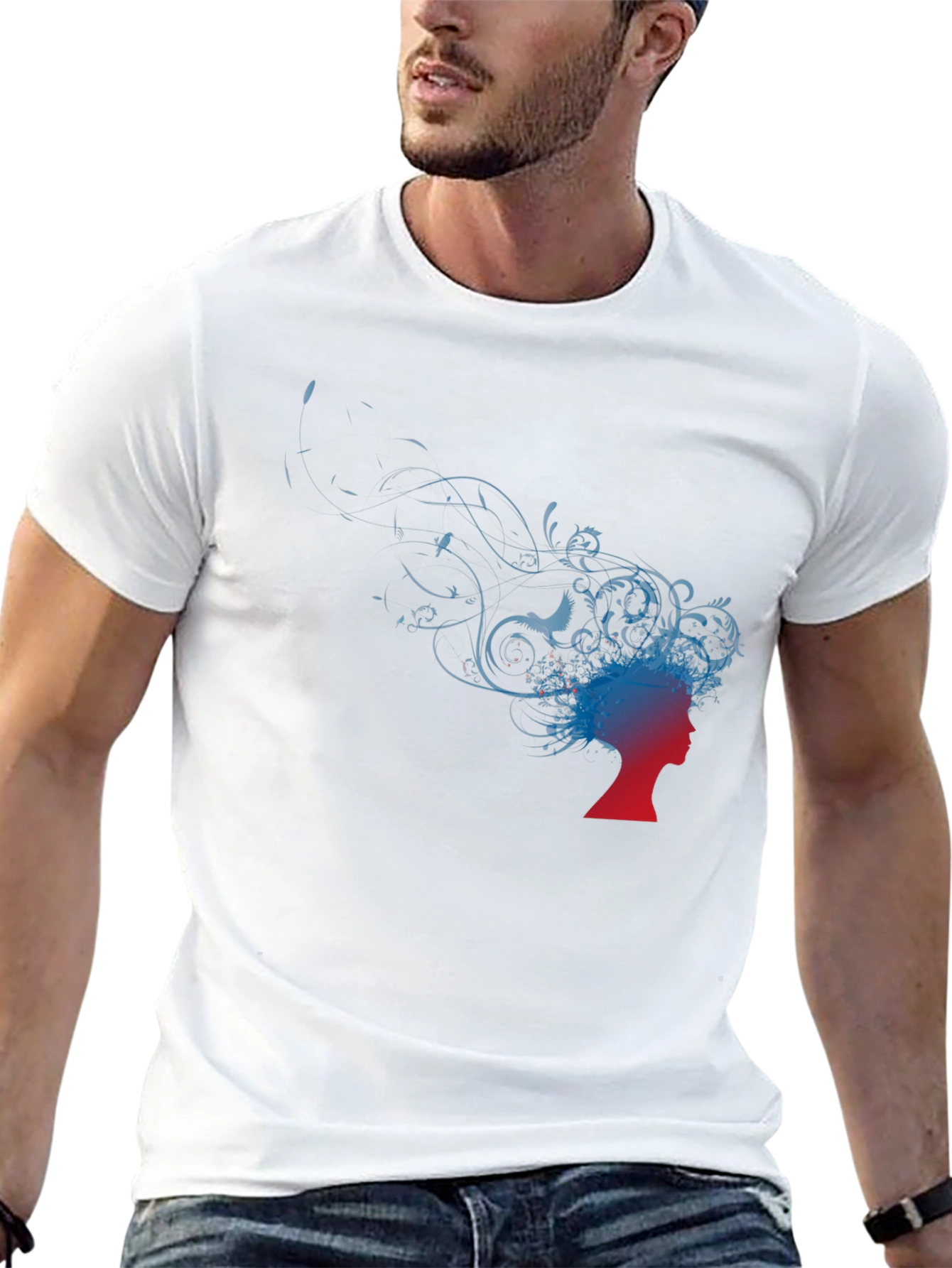 Silhouette Graphic Tee - Artistic Flair