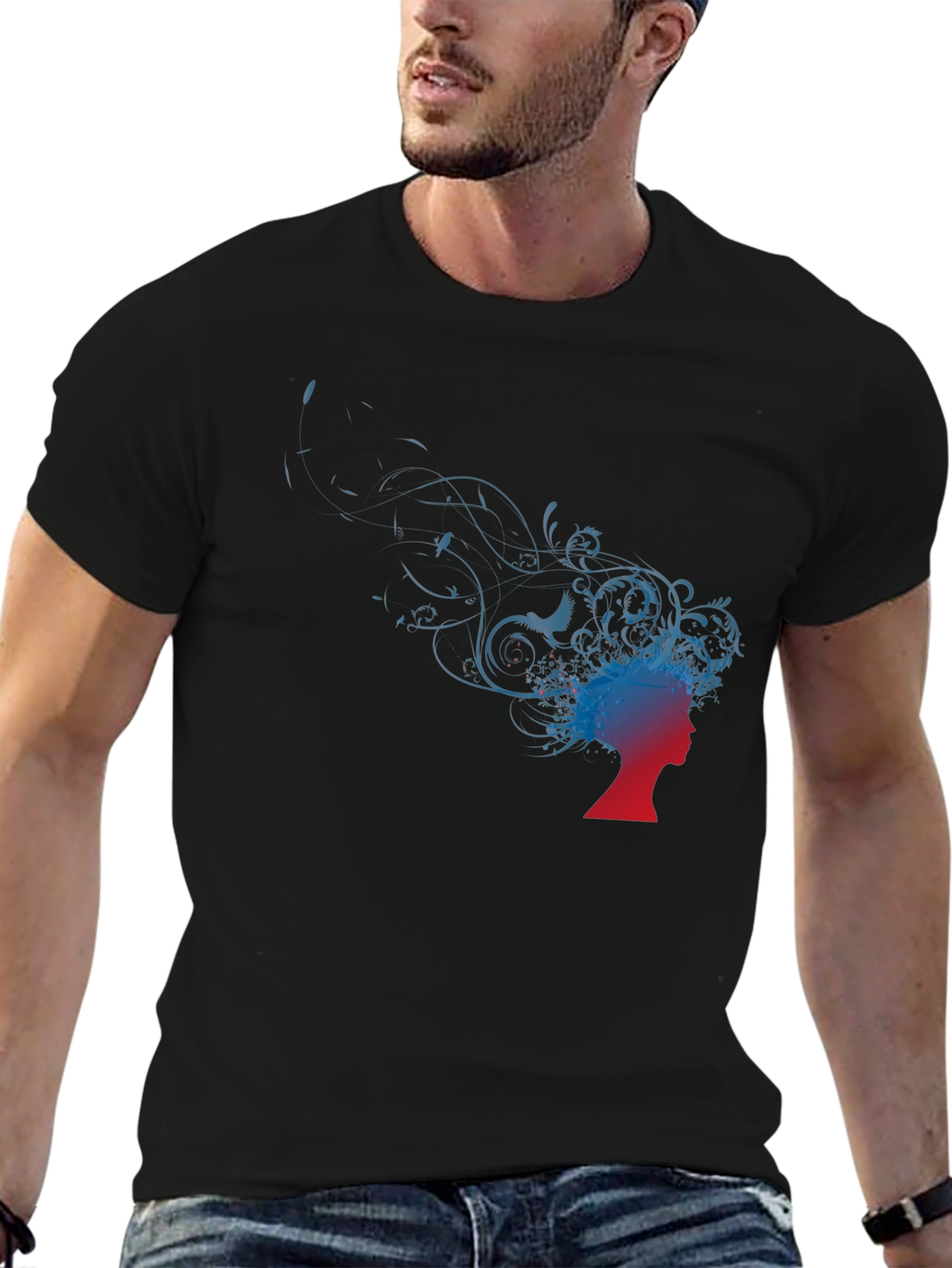 Silhouette Graphic Tee - Artistic Flair