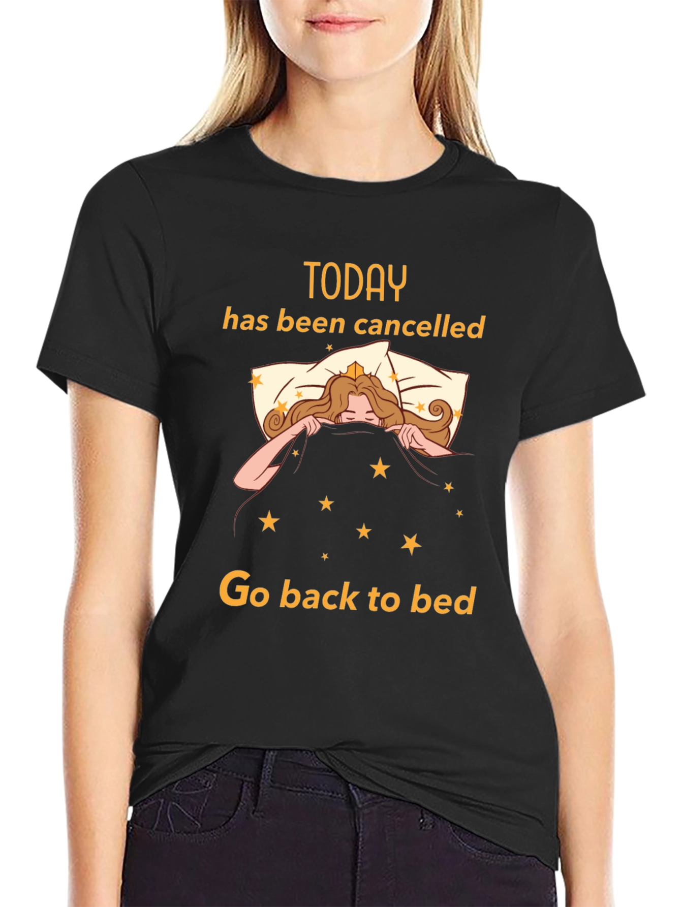 Today Cancelled Black T-Shirt