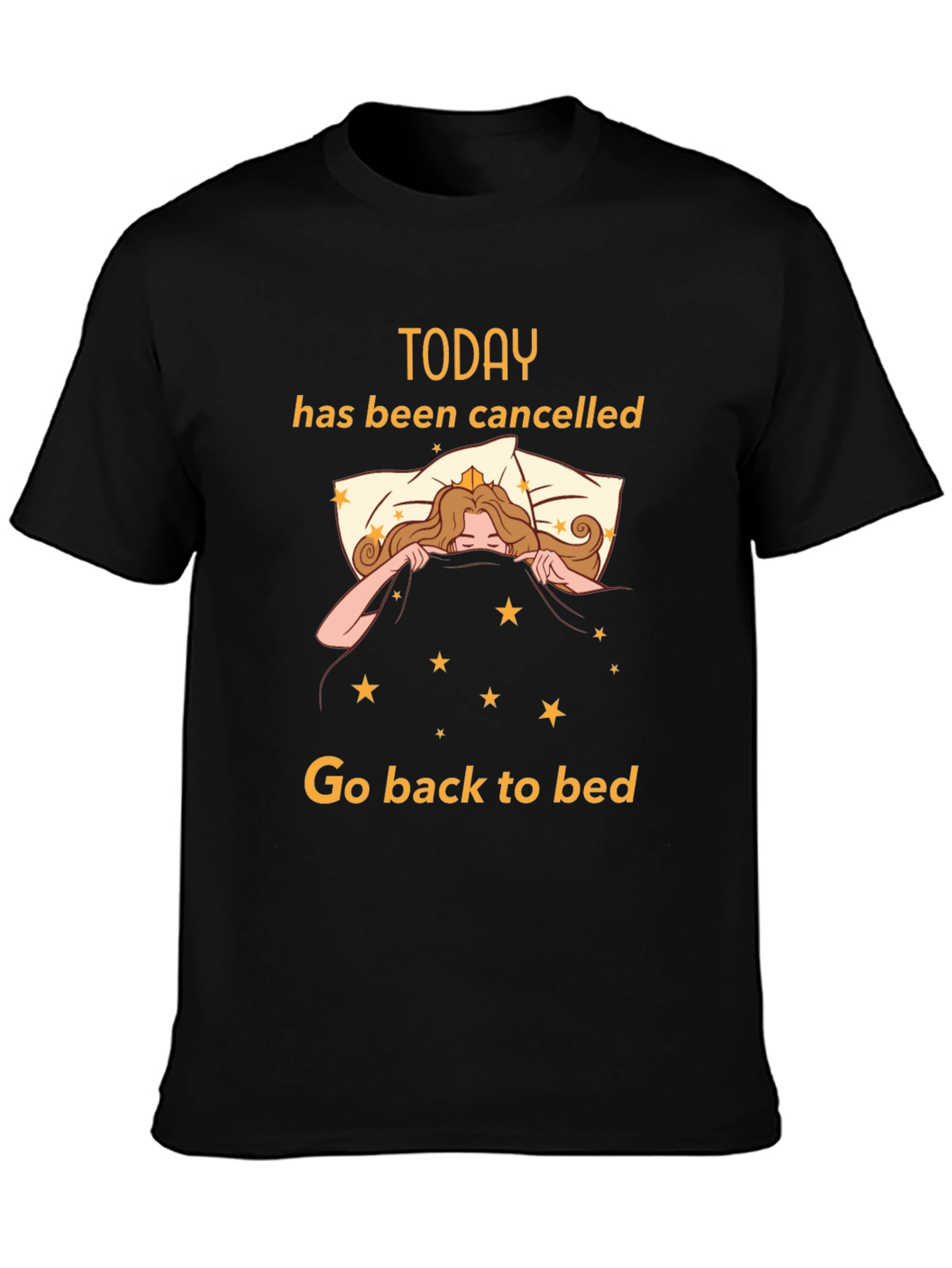 Today Cancelled Black T-Shirt