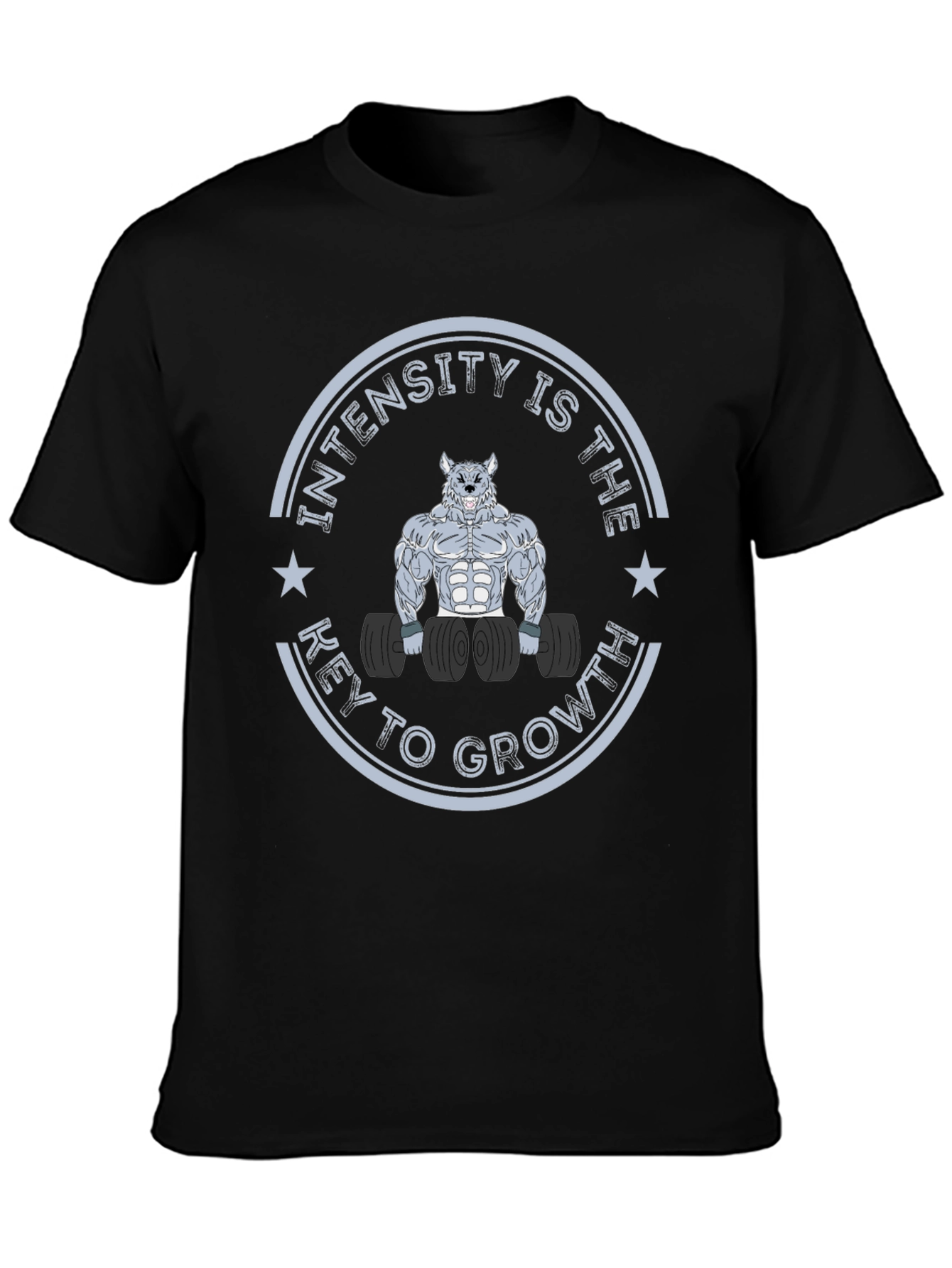 Intensity Wolf Graphic T-Shirt for Fitness Enthusiasts