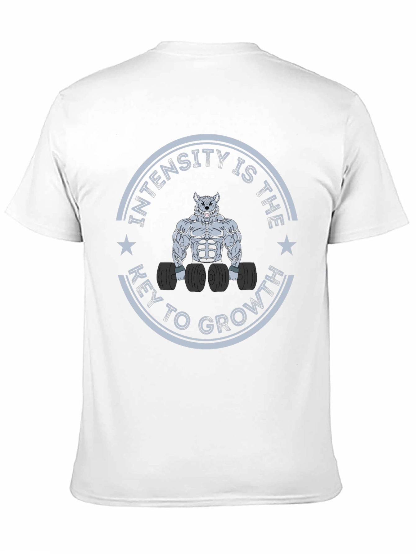 Intensity Wolf Graphic T-Shirt for Fitness Enthusiasts