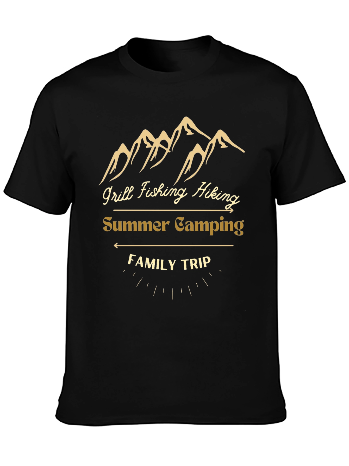 Summer Family Camping Trip Graphic Tee