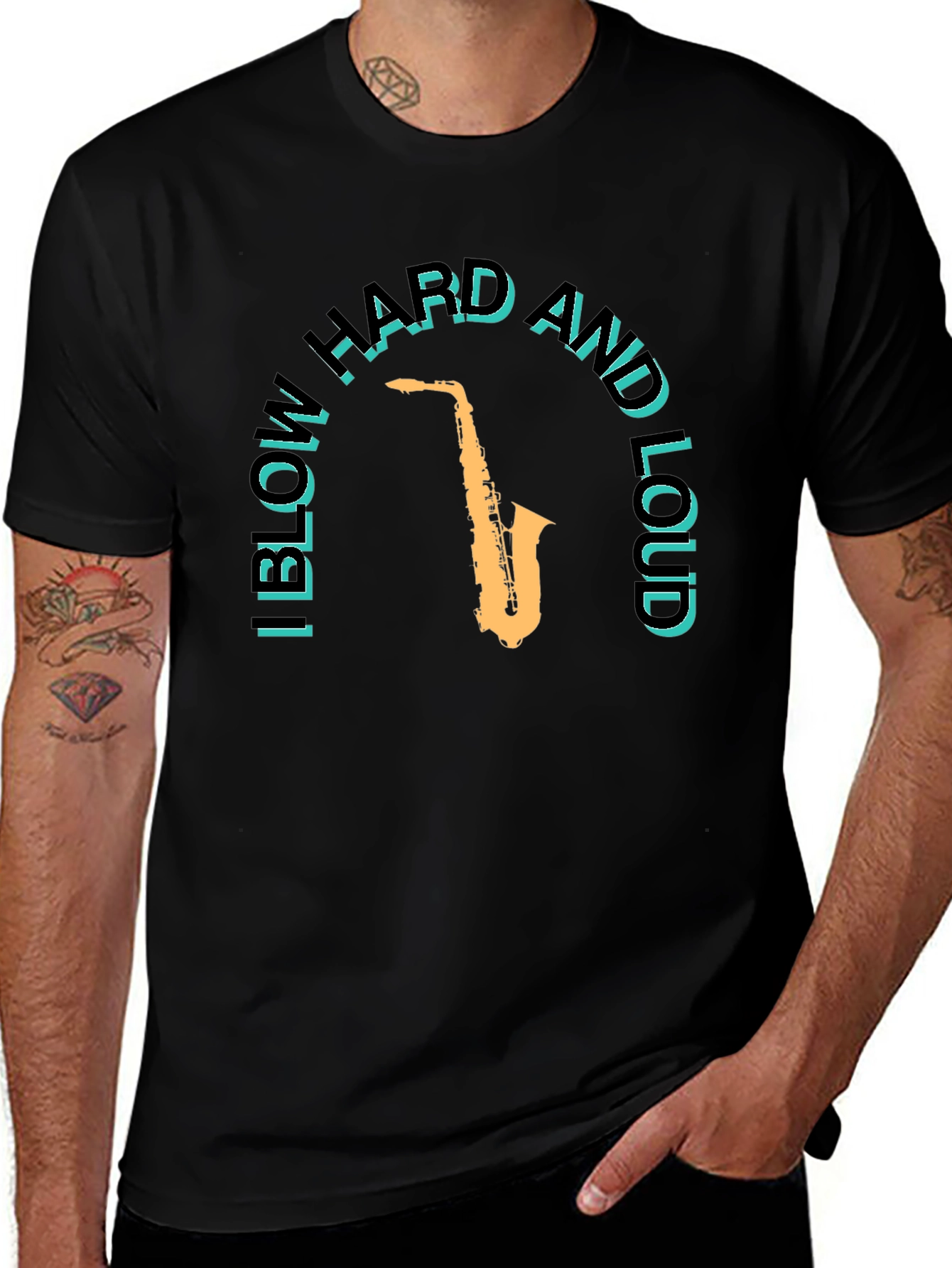 I Blow Hard and Loud Saxophone T-Shirt