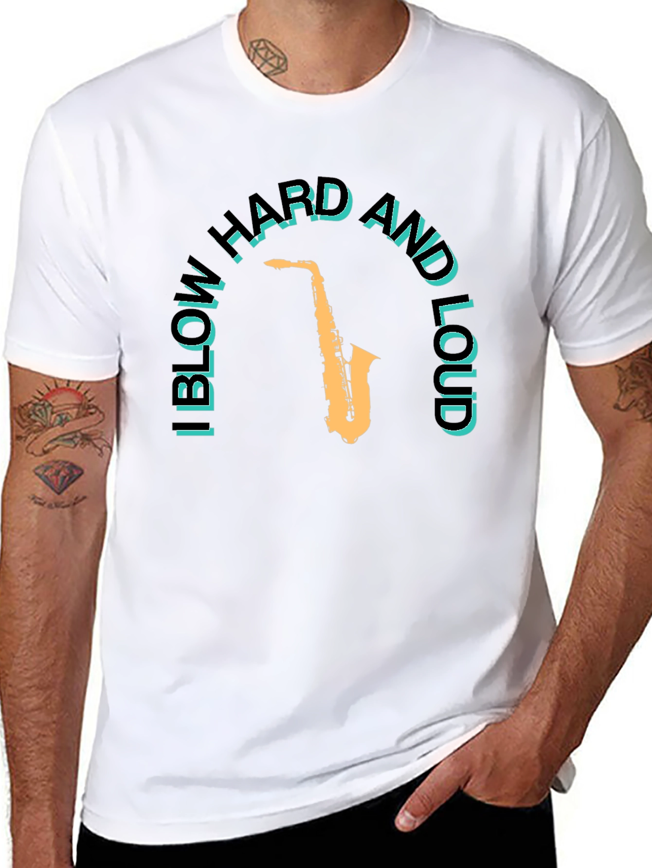 I Blow Hard and Loud Saxophone T-Shirt