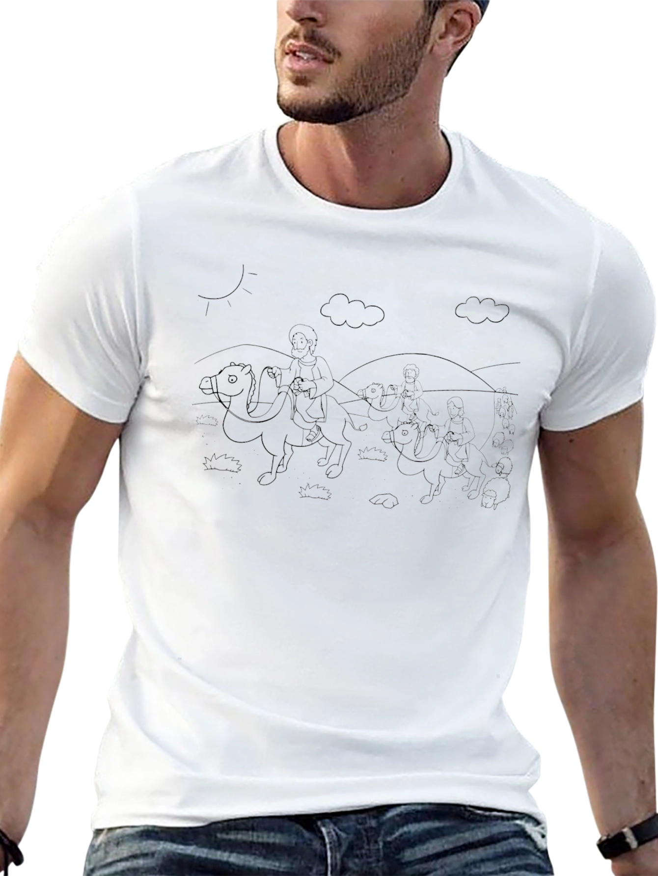 Black Graphic Tee - Three Wise Men