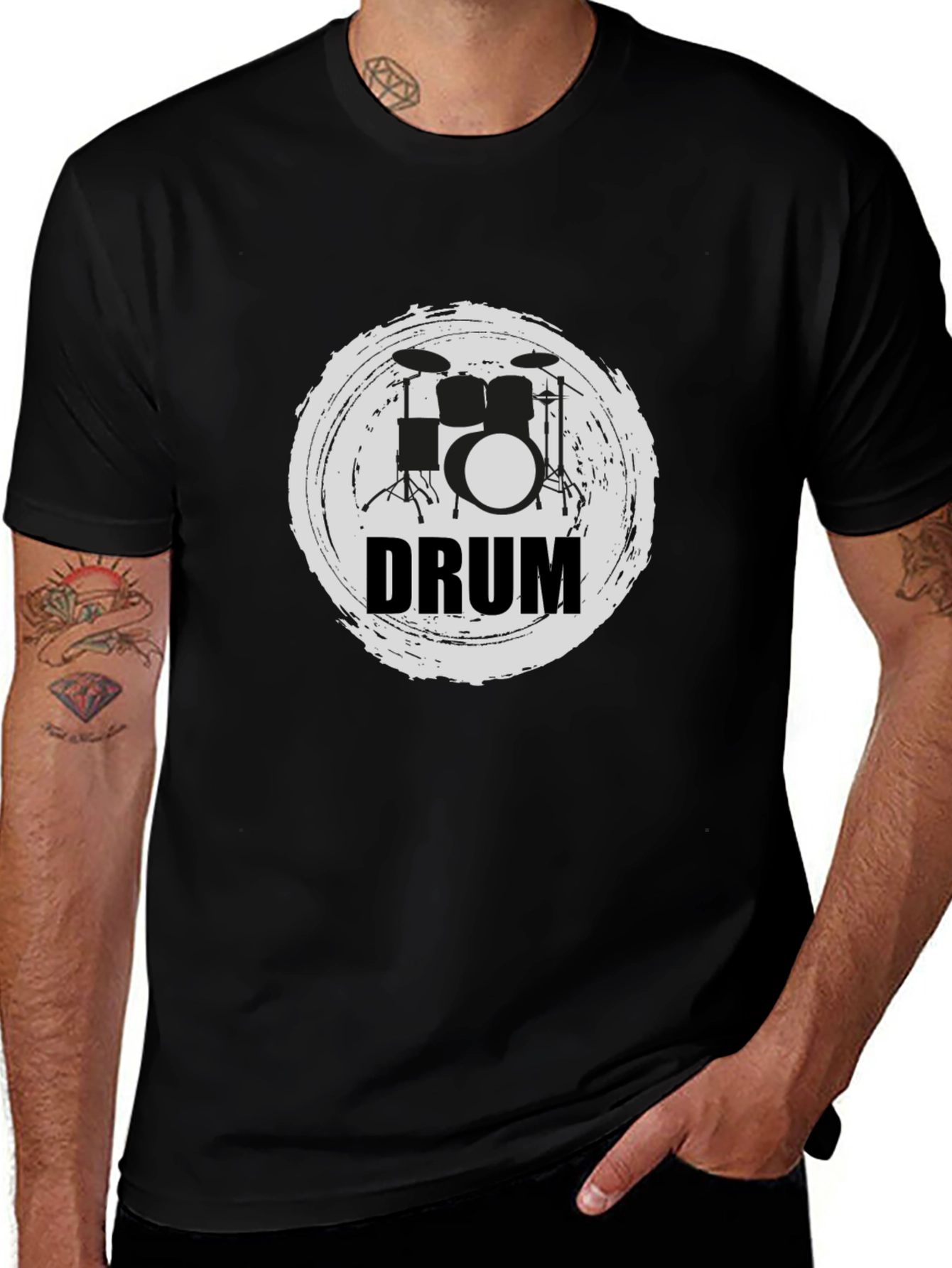 Drum Kit T-Shirt - Music Lover Tee