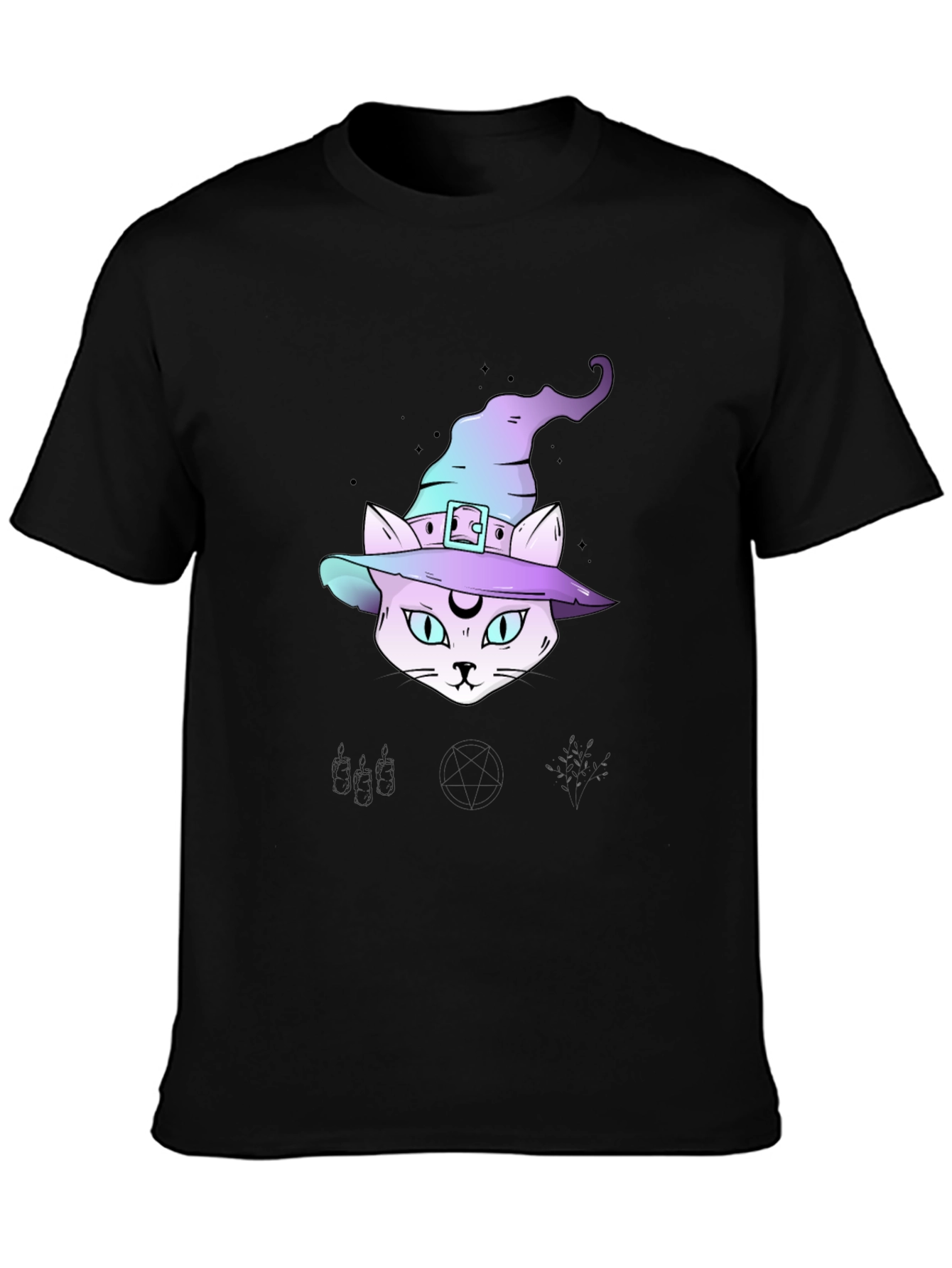 Witchy Cat T-Shirt - Halloween Style