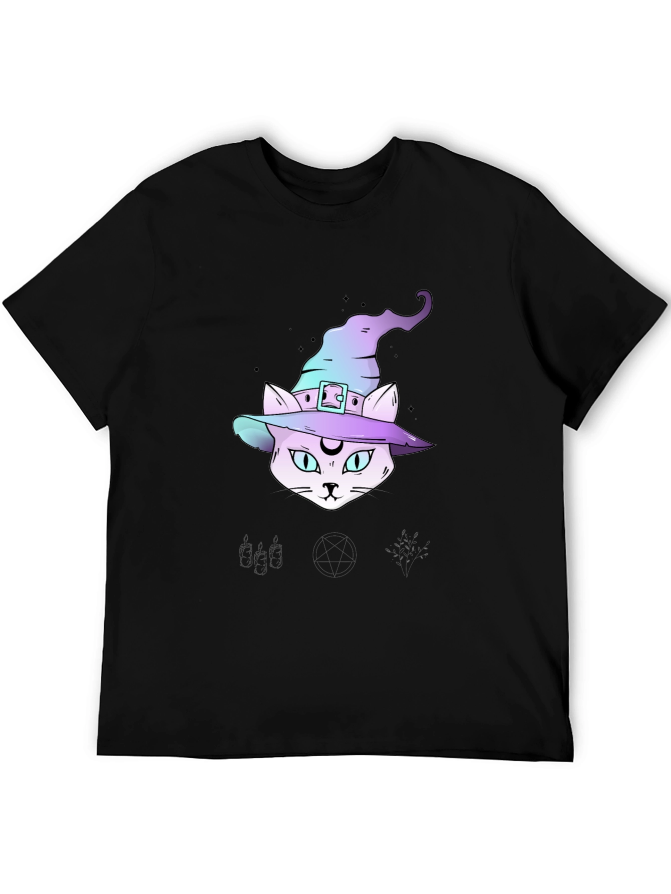 Witchy Cat T-Shirt - Halloween Style