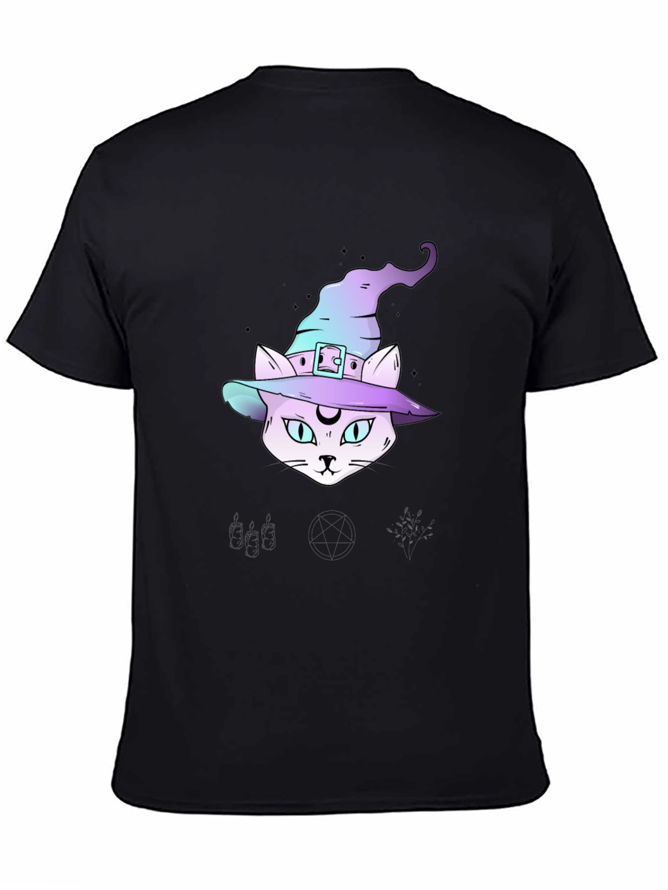Witchy Cat T-Shirt - Halloween Style