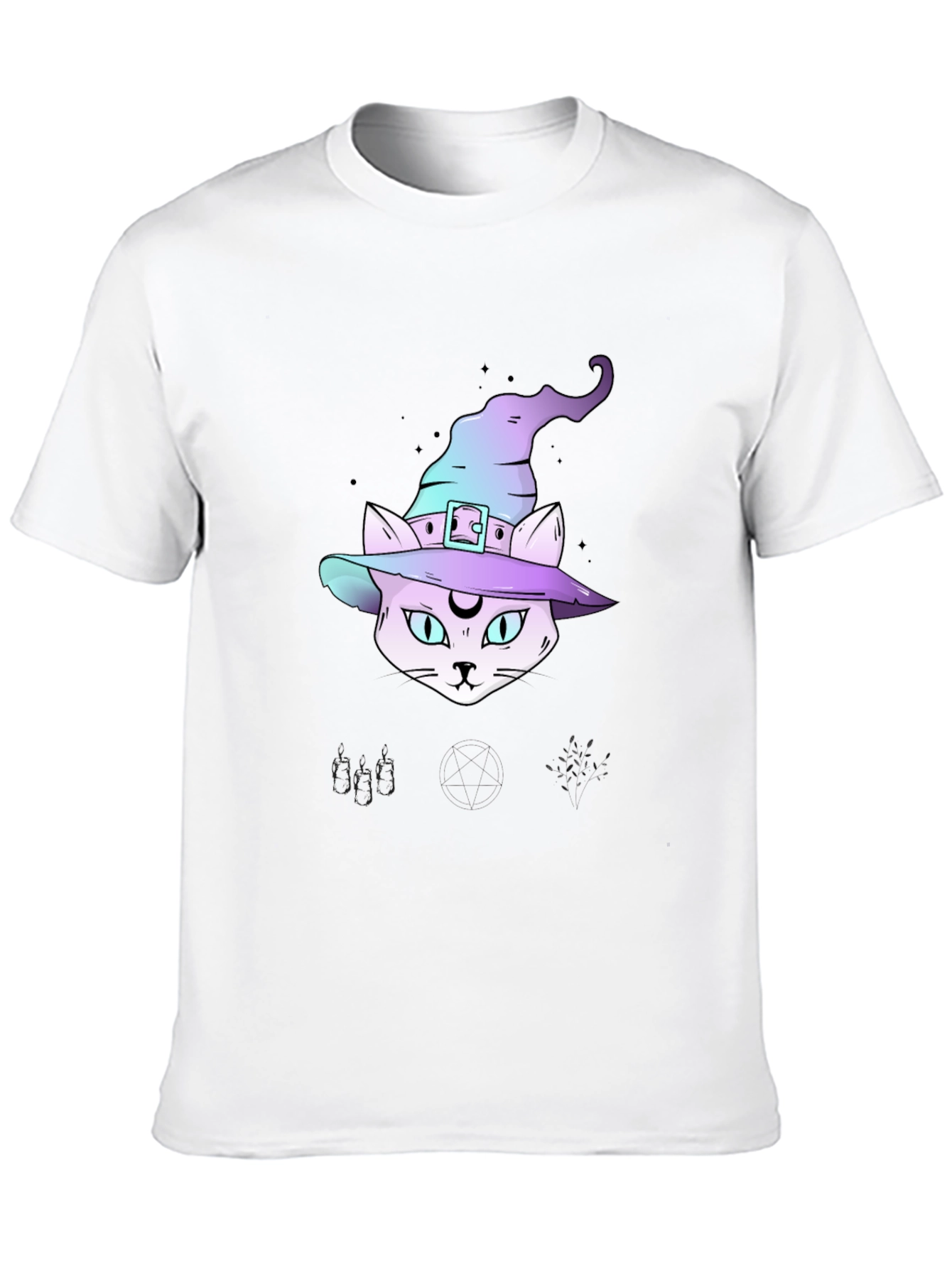 Witchy Cat T-Shirt - Halloween Style