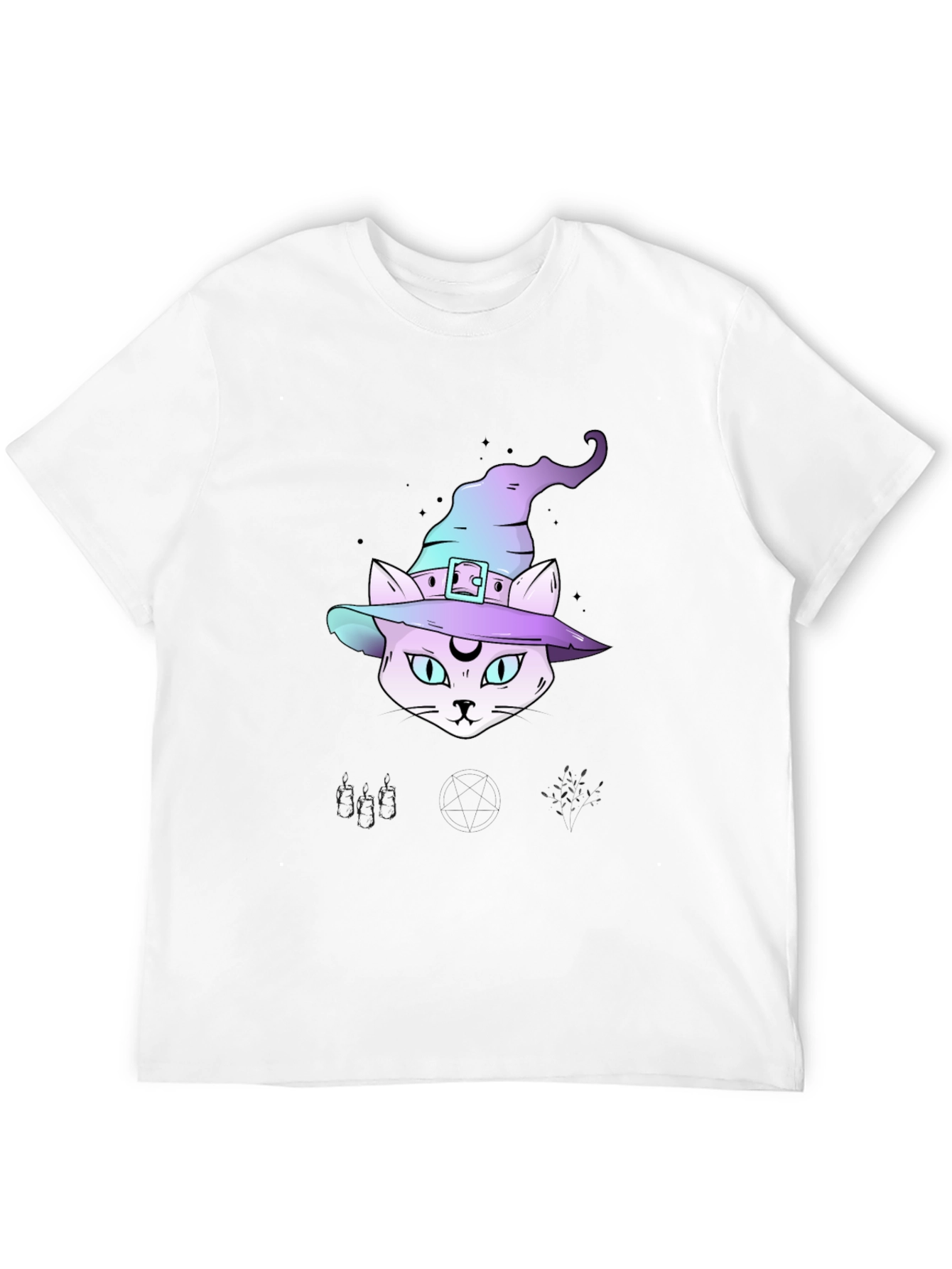 Witchy Cat T-Shirt - Halloween Style