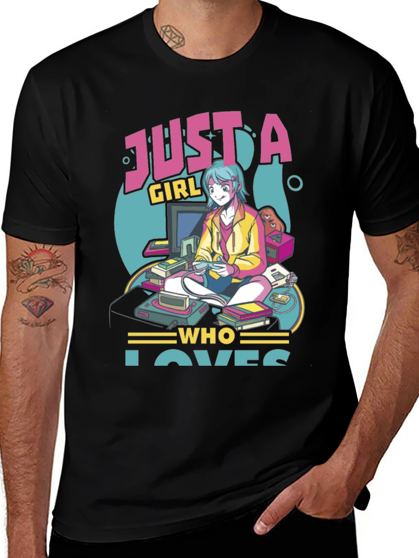 Gamer Girl T-Shirt: Just a Girl Who Loves Games