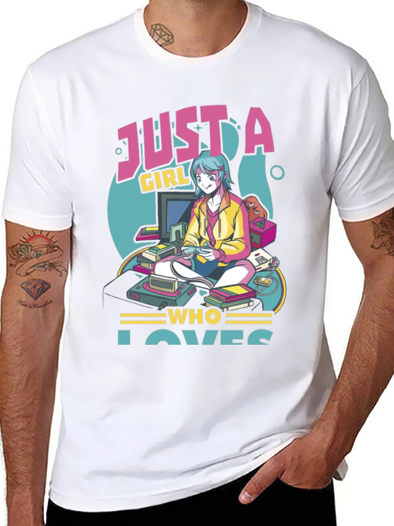 Gamer Girl T-Shirt: Just a Girl Who Loves Games
