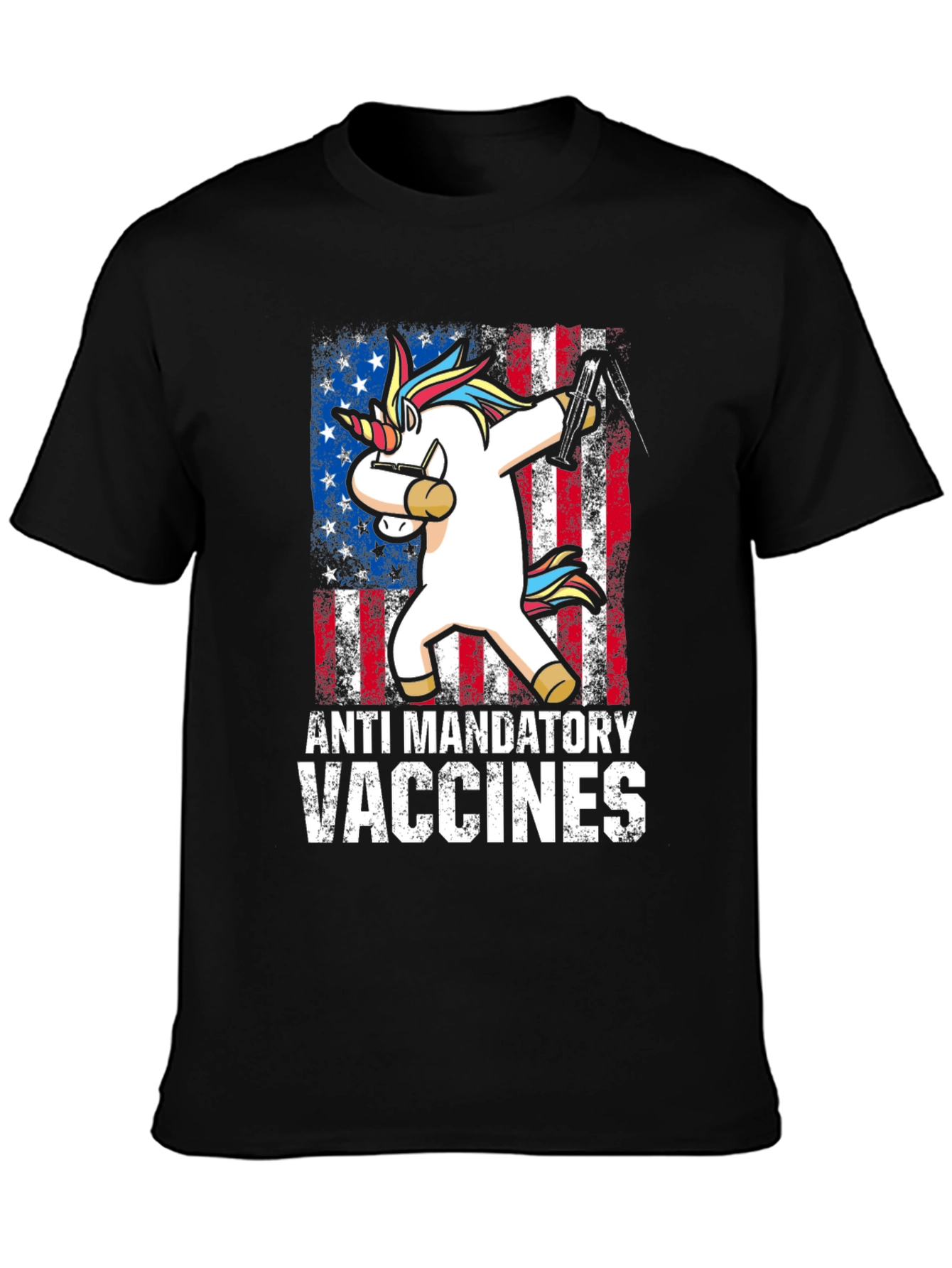Anti Mandatory Vaccine Unicorn Tee