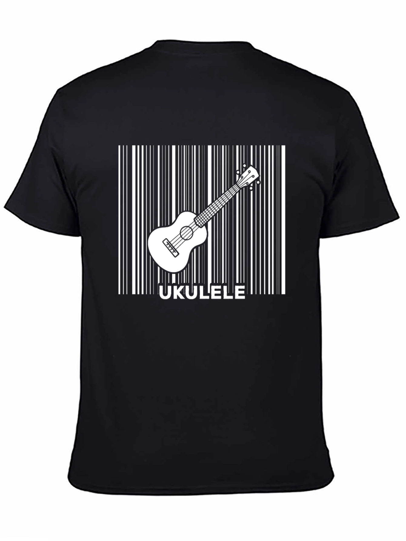 Ukulele Barcode Graphic Tee - Musician T-Shirt