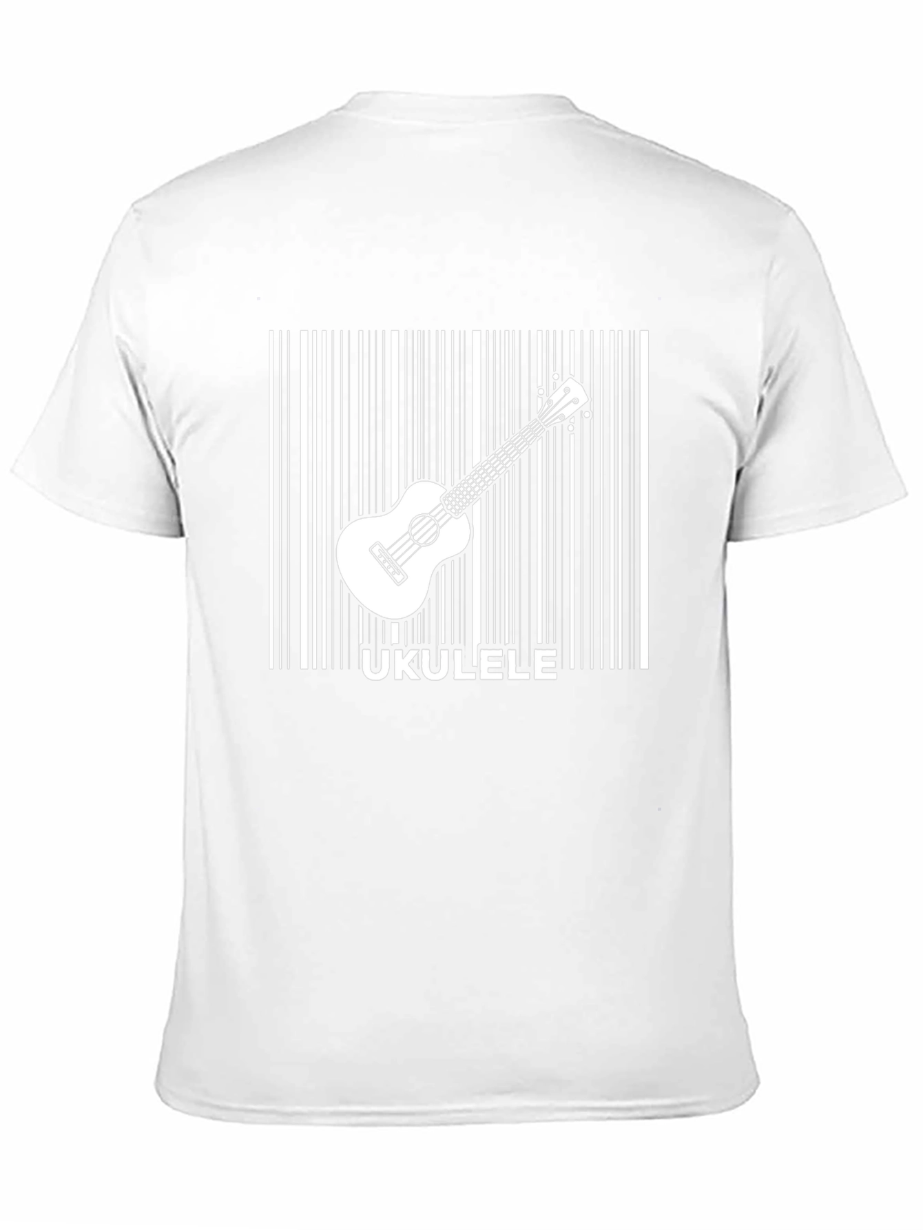 Ukulele Barcode Graphic Tee - Musician T-Shirt
