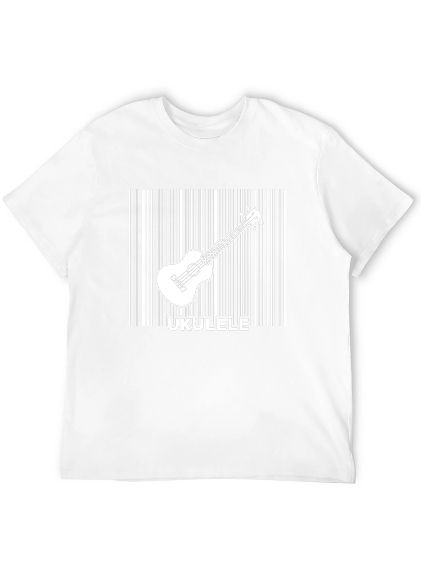 Ukulele Barcode Graphic Tee - Musician T-Shirt