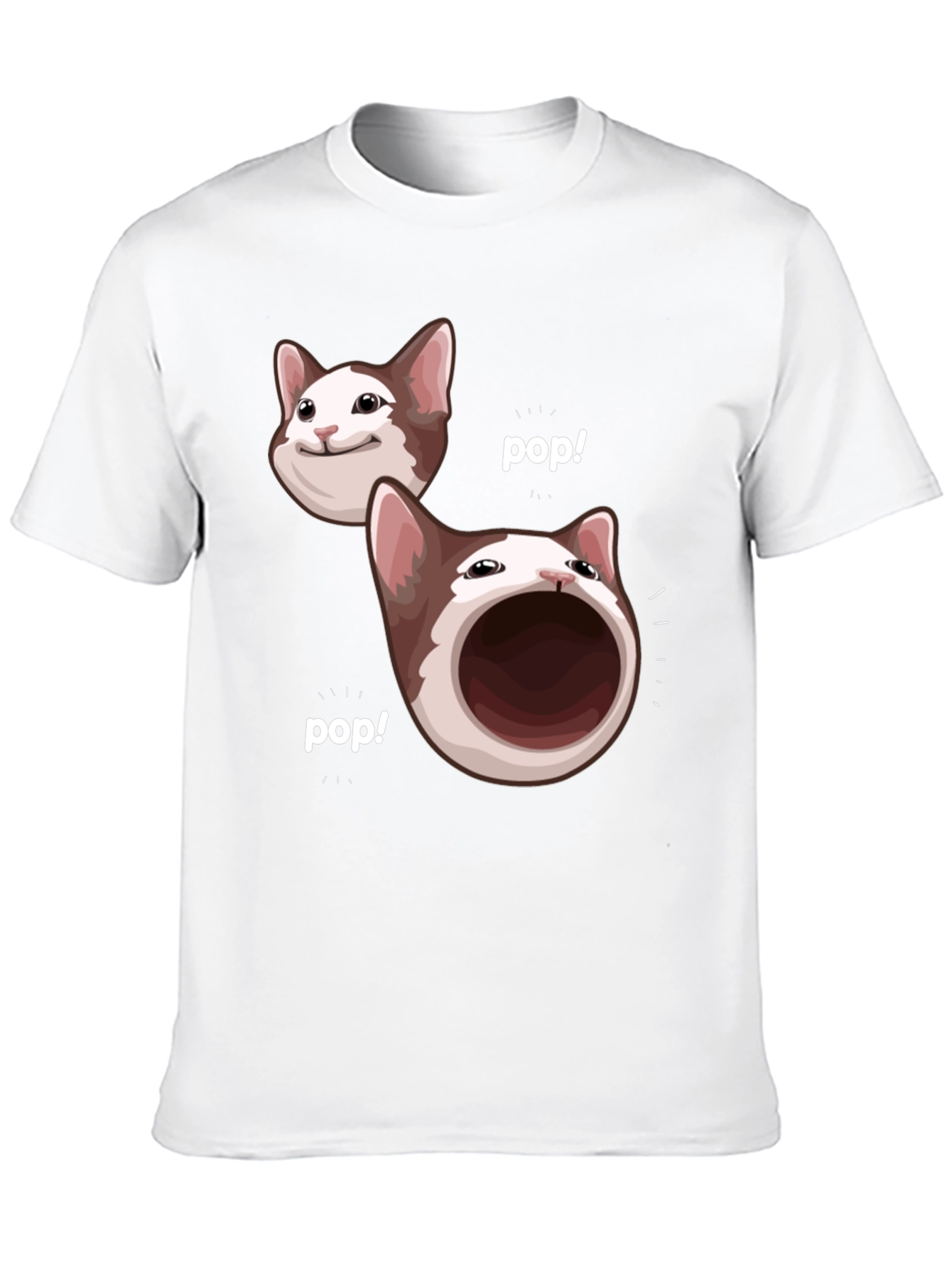 Pop Cat Meme T-Shirt