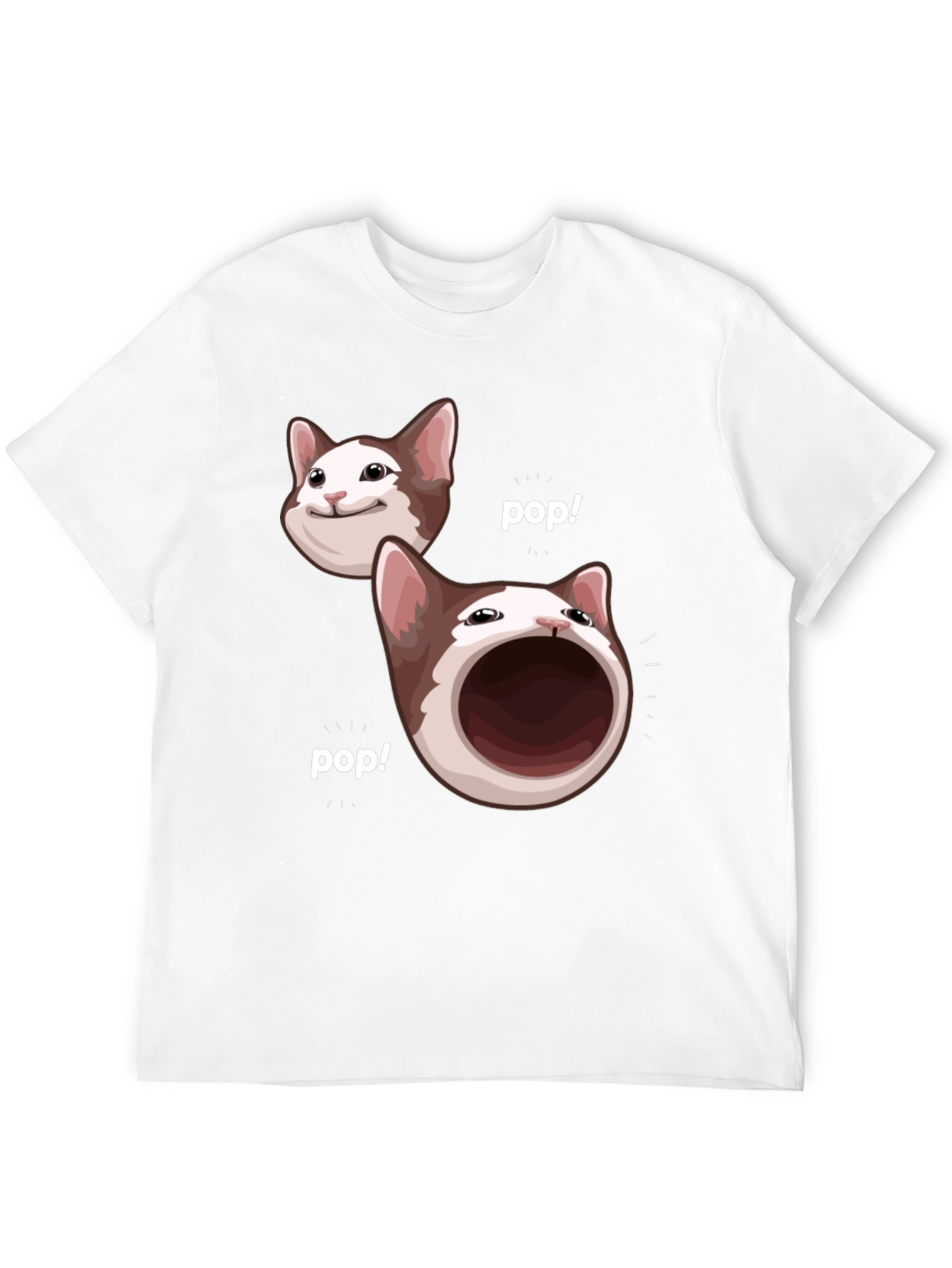 Pop Cat Meme T-Shirt