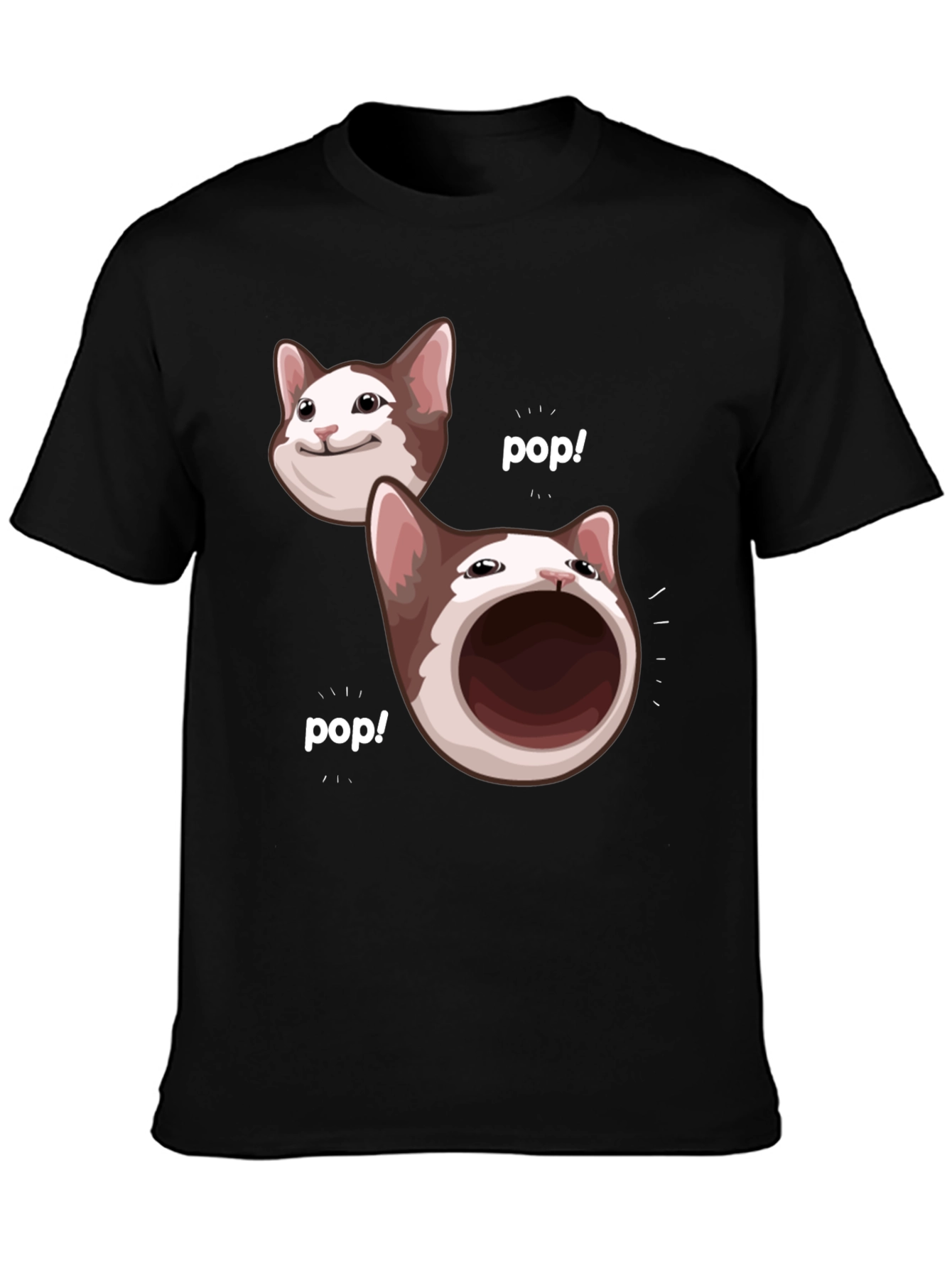 Pop Cat Meme T-Shirt
