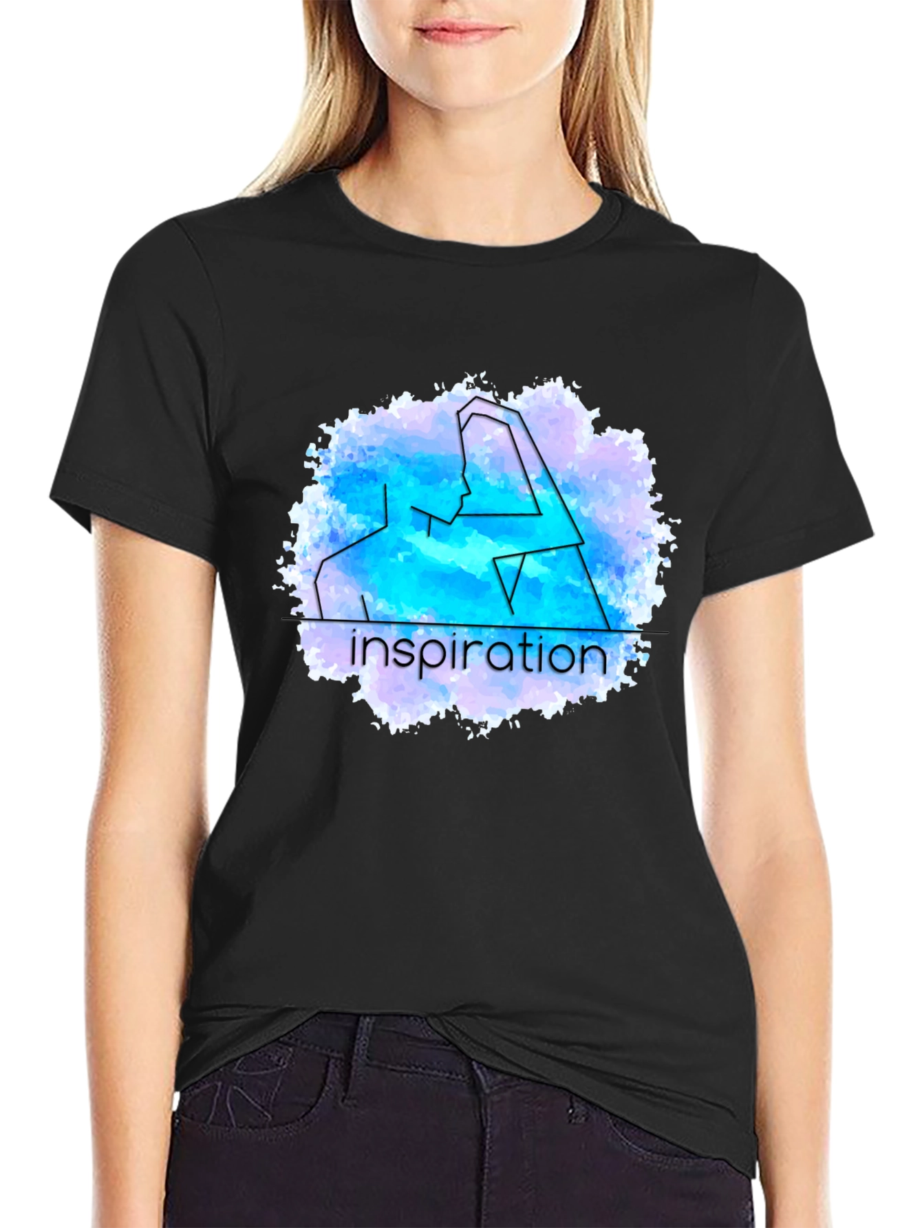 Inspiration Line Art T-Shirt - Modern Graphic Tee