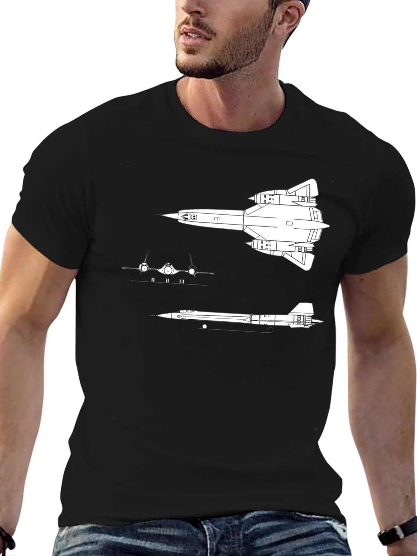 SR-71 Blackbird Blueprint Tee