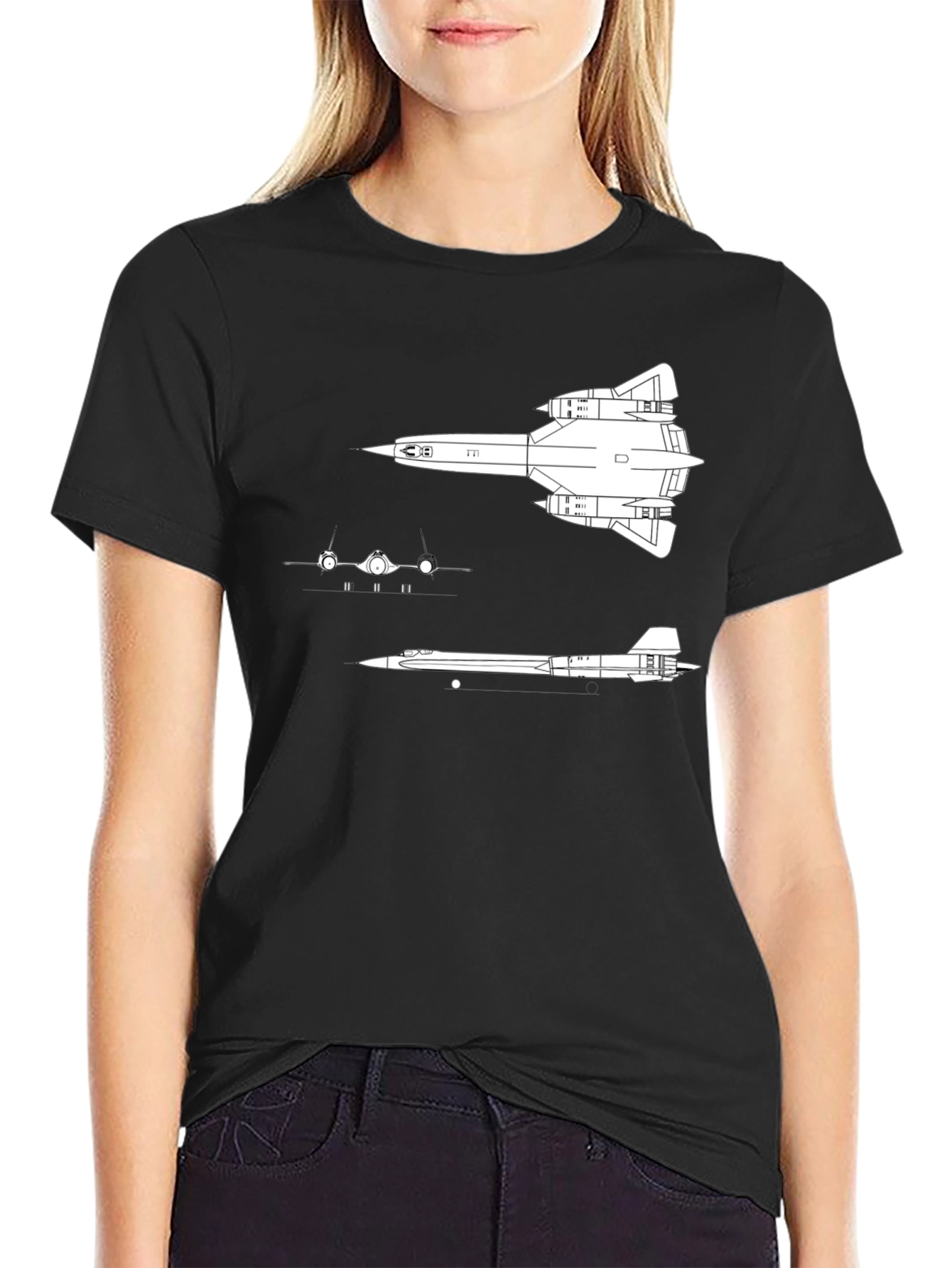 SR-71 Blackbird Blueprint Tee