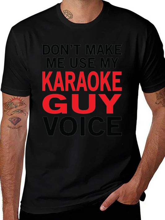 Karaoke Guy Voice Graphic T-Shirt