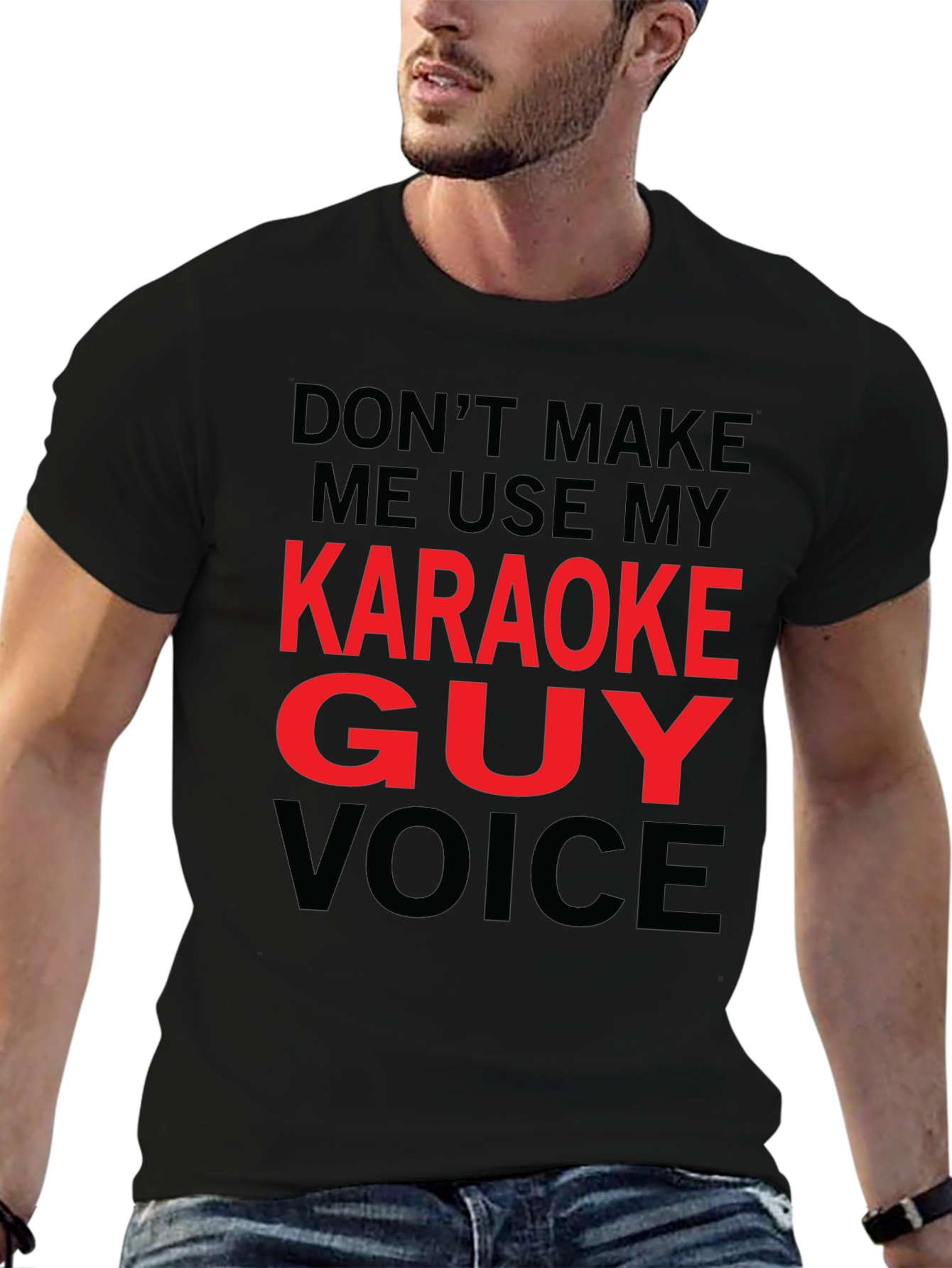 Karaoke Guy Voice Graphic T-Shirt