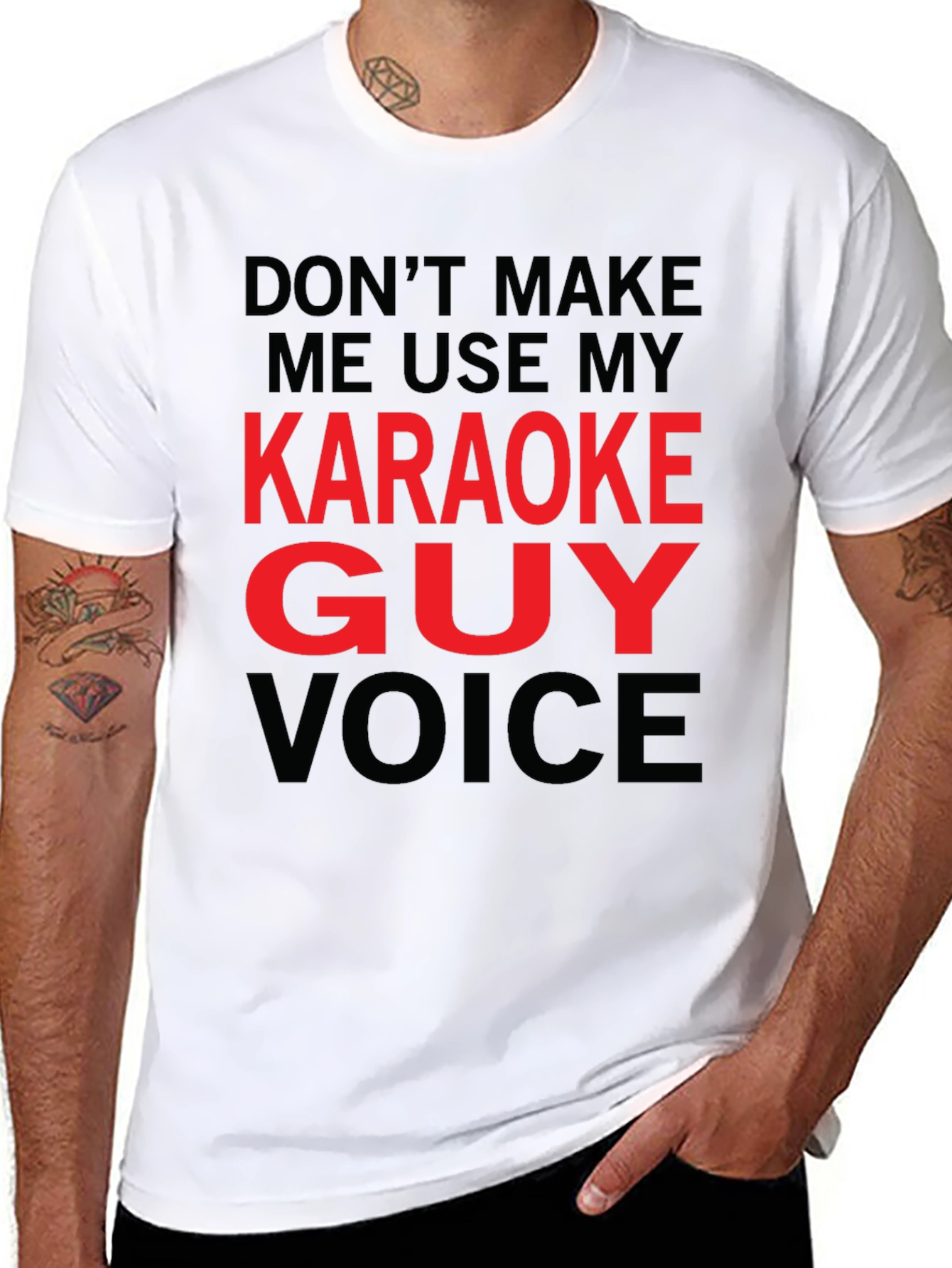 Karaoke Guy Voice Graphic T-Shirt
