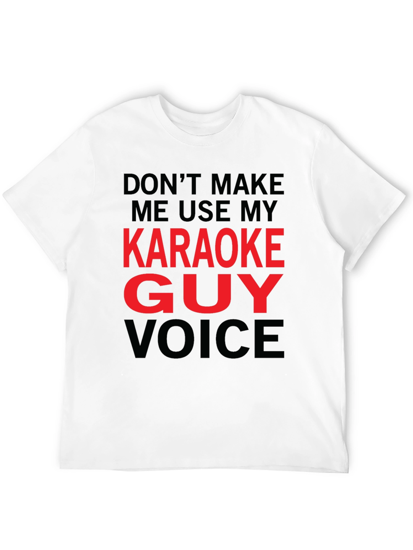 Karaoke Guy Voice Graphic T-Shirt