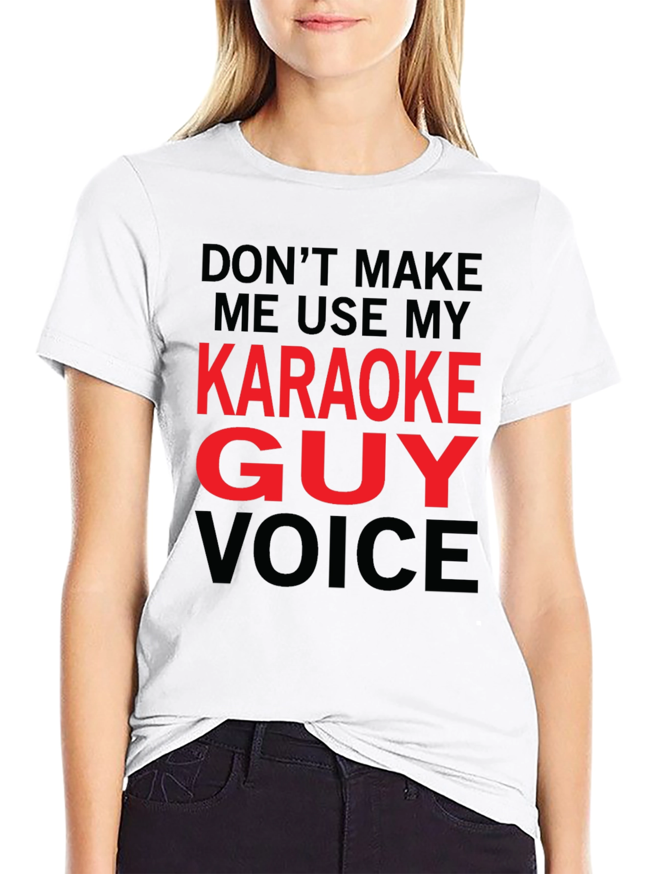 Karaoke Guy Voice Graphic T-Shirt