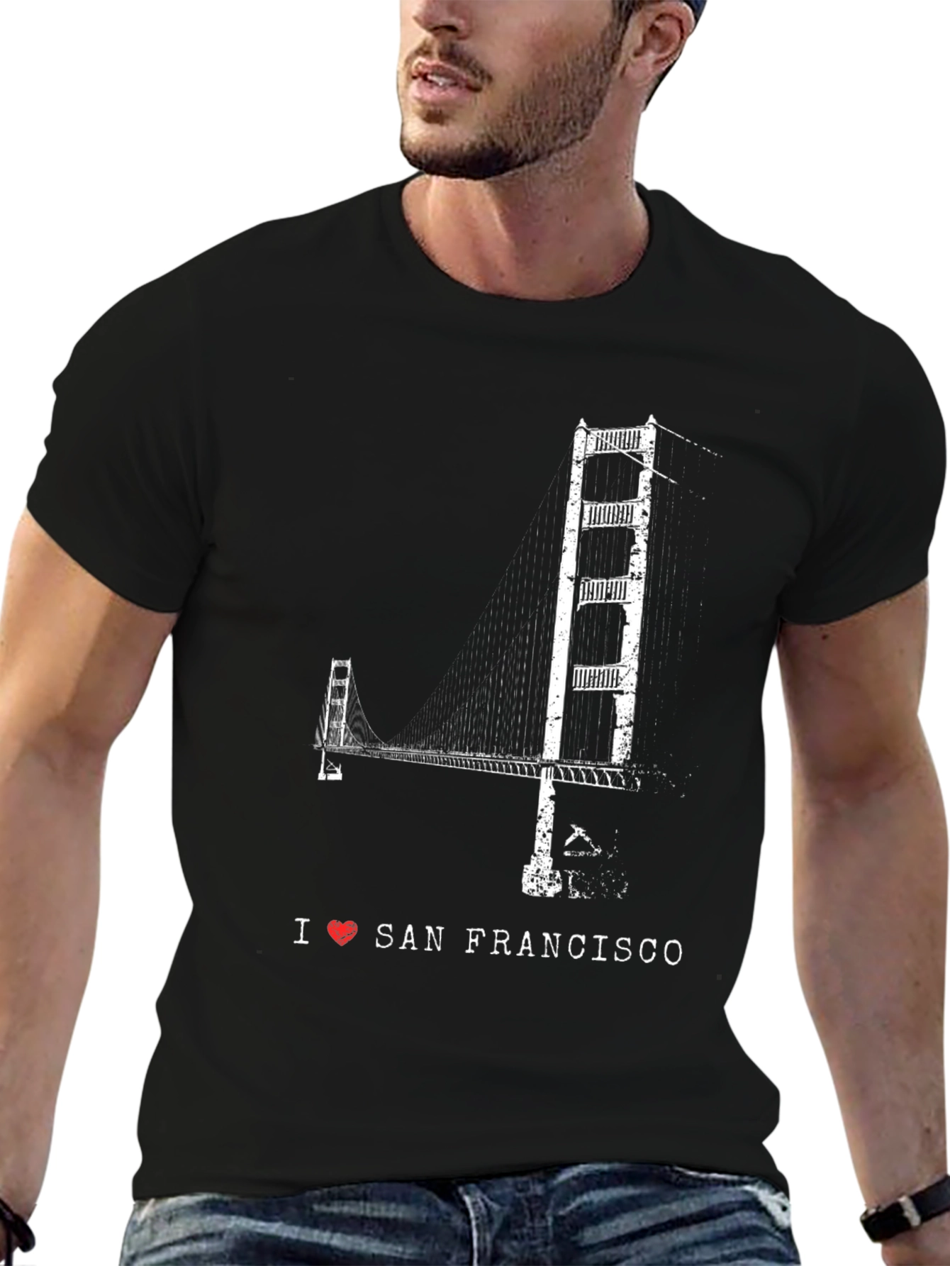 I Heart San Francisco Black Graphic Tee