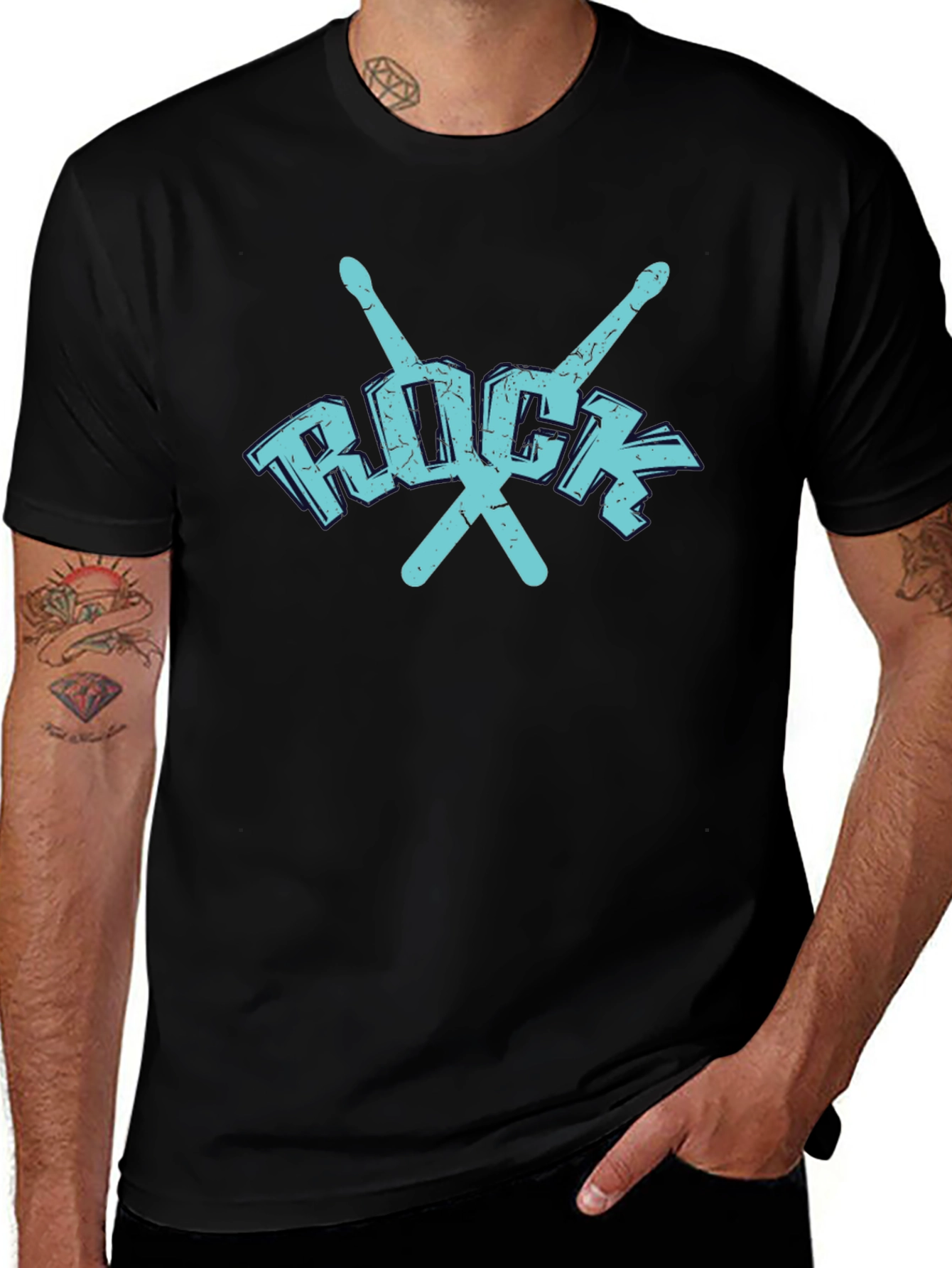Rock Music T-Shirt - Drumsticks Tee