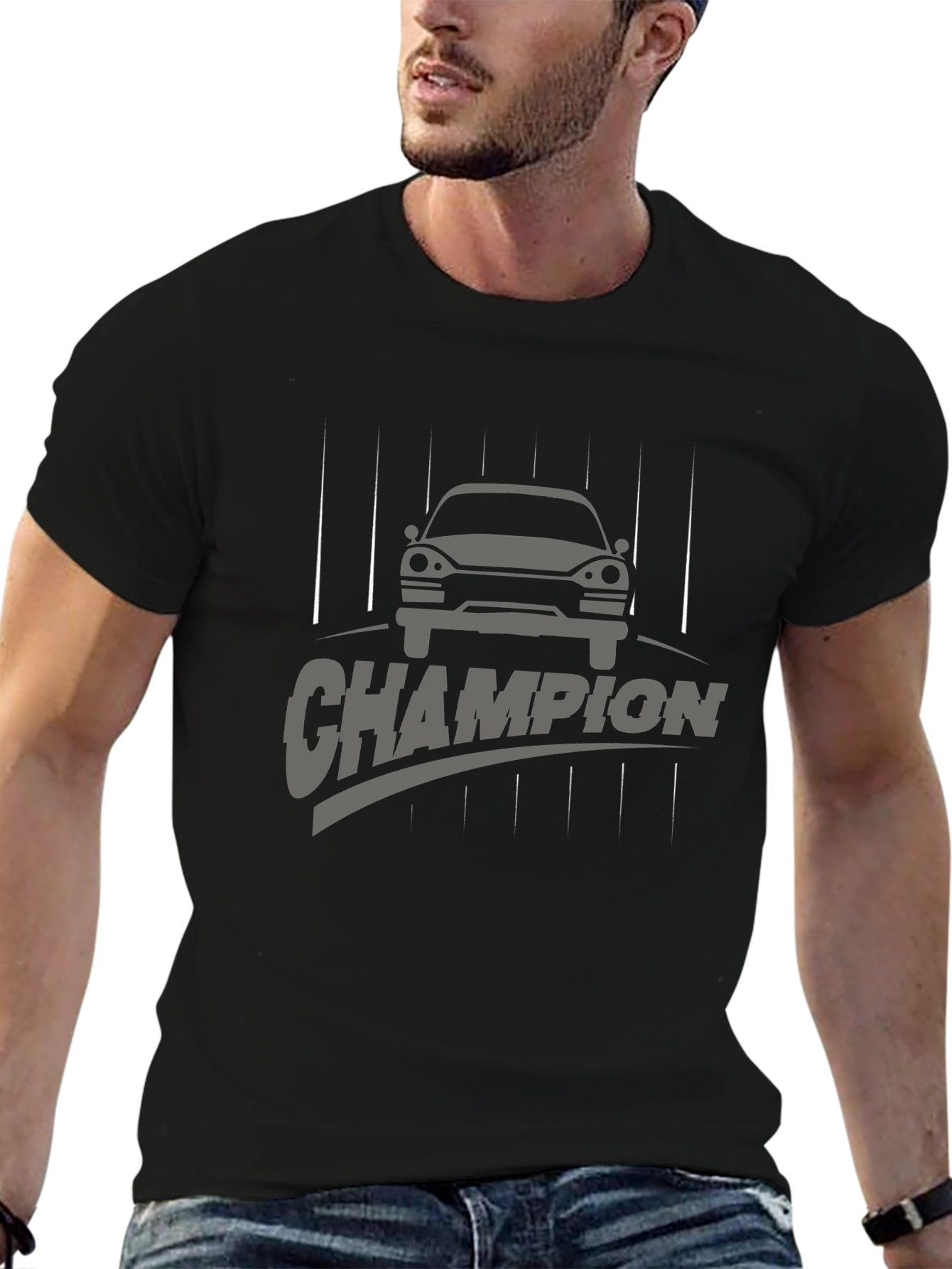 Champion Car Graphic Tee - Automotive Enthusiast