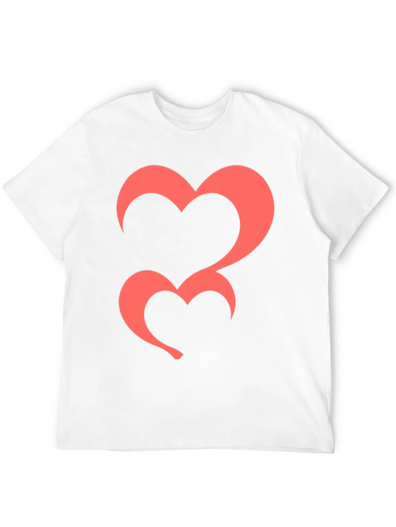 Heart Graphic Tee - Black Casual T-Shirt
