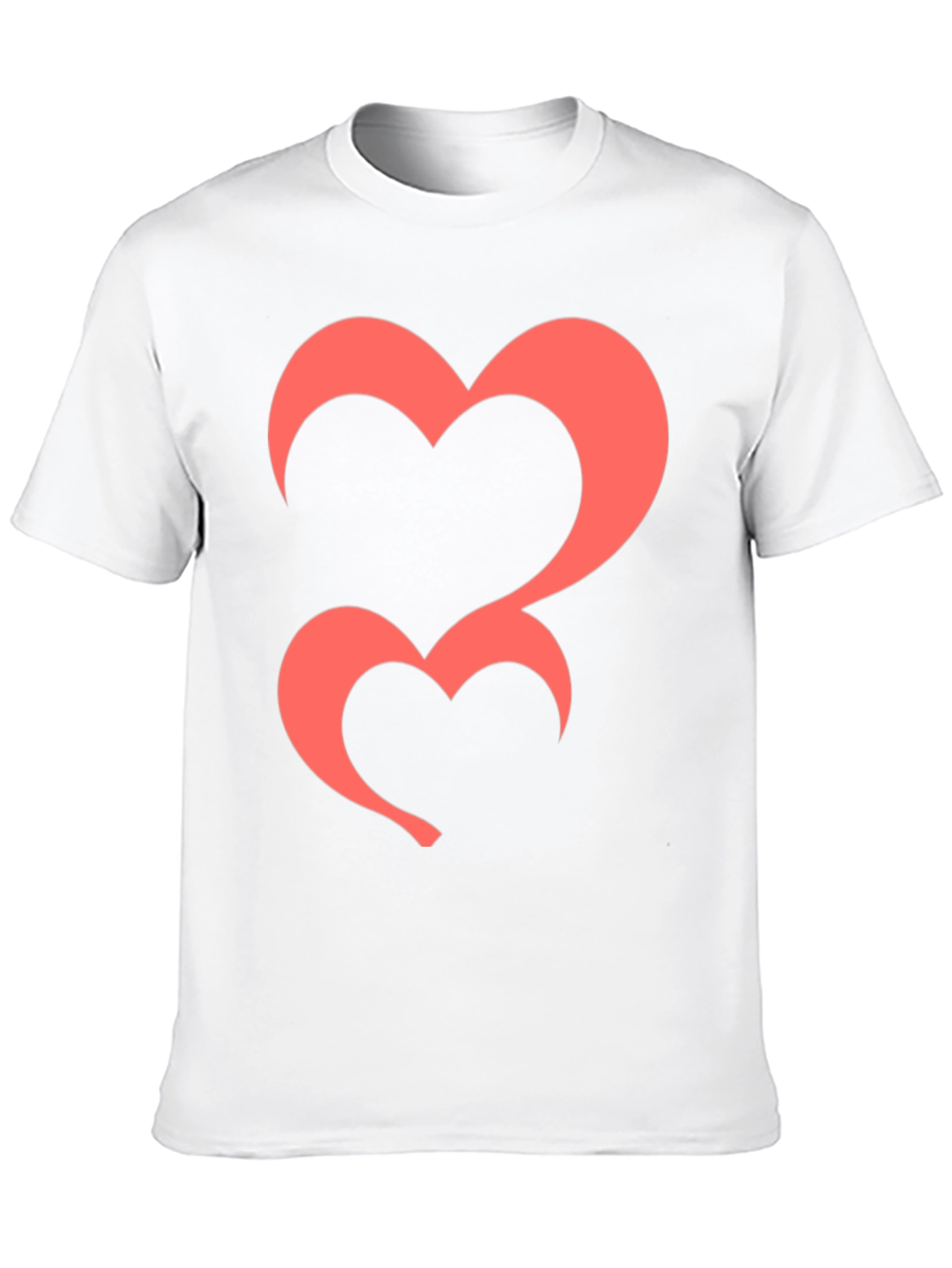 Heart Graphic Tee - Black Casual T-Shirt