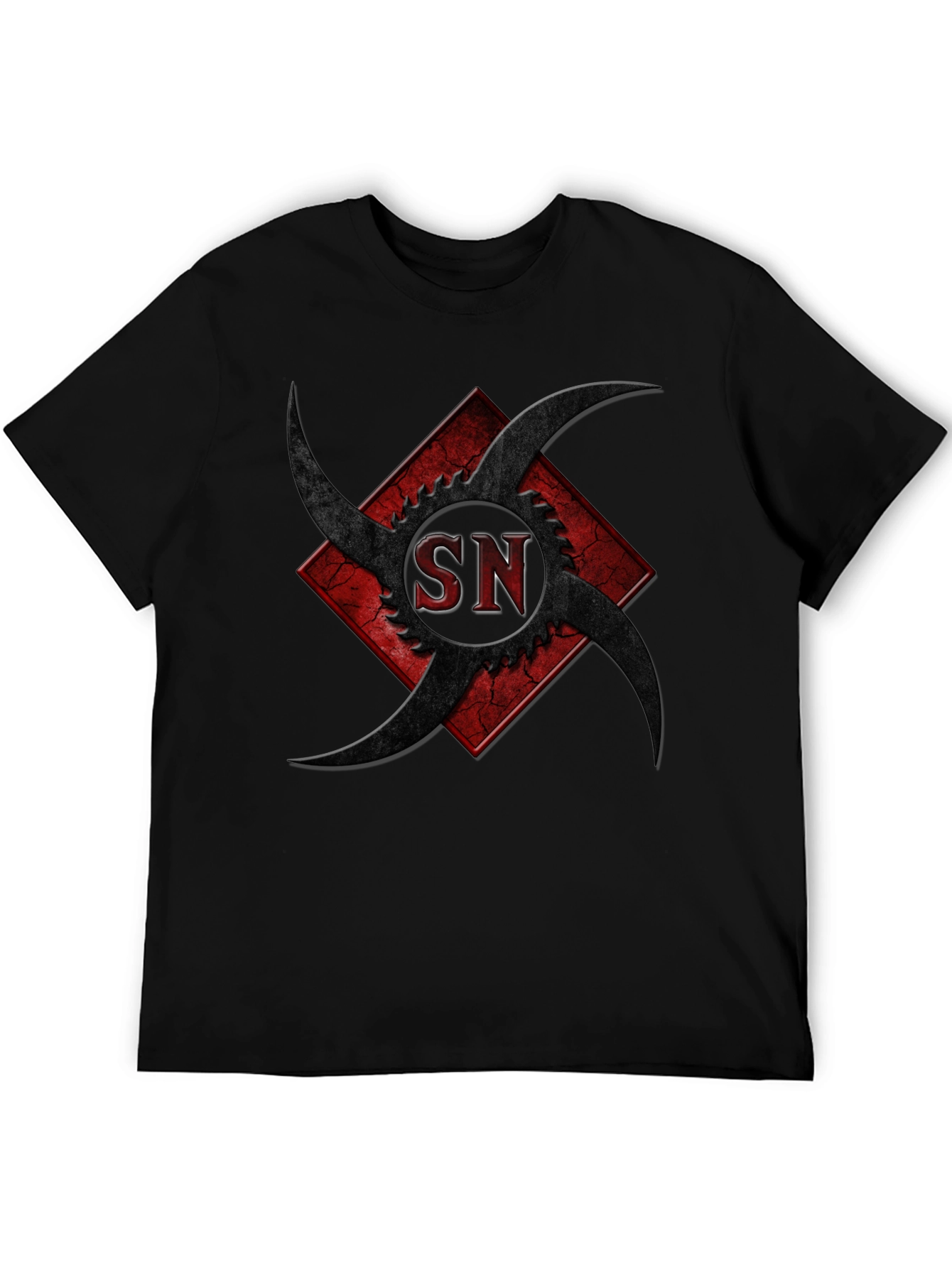 Edgy Graphic Tee - SN Design Black T-Shirt