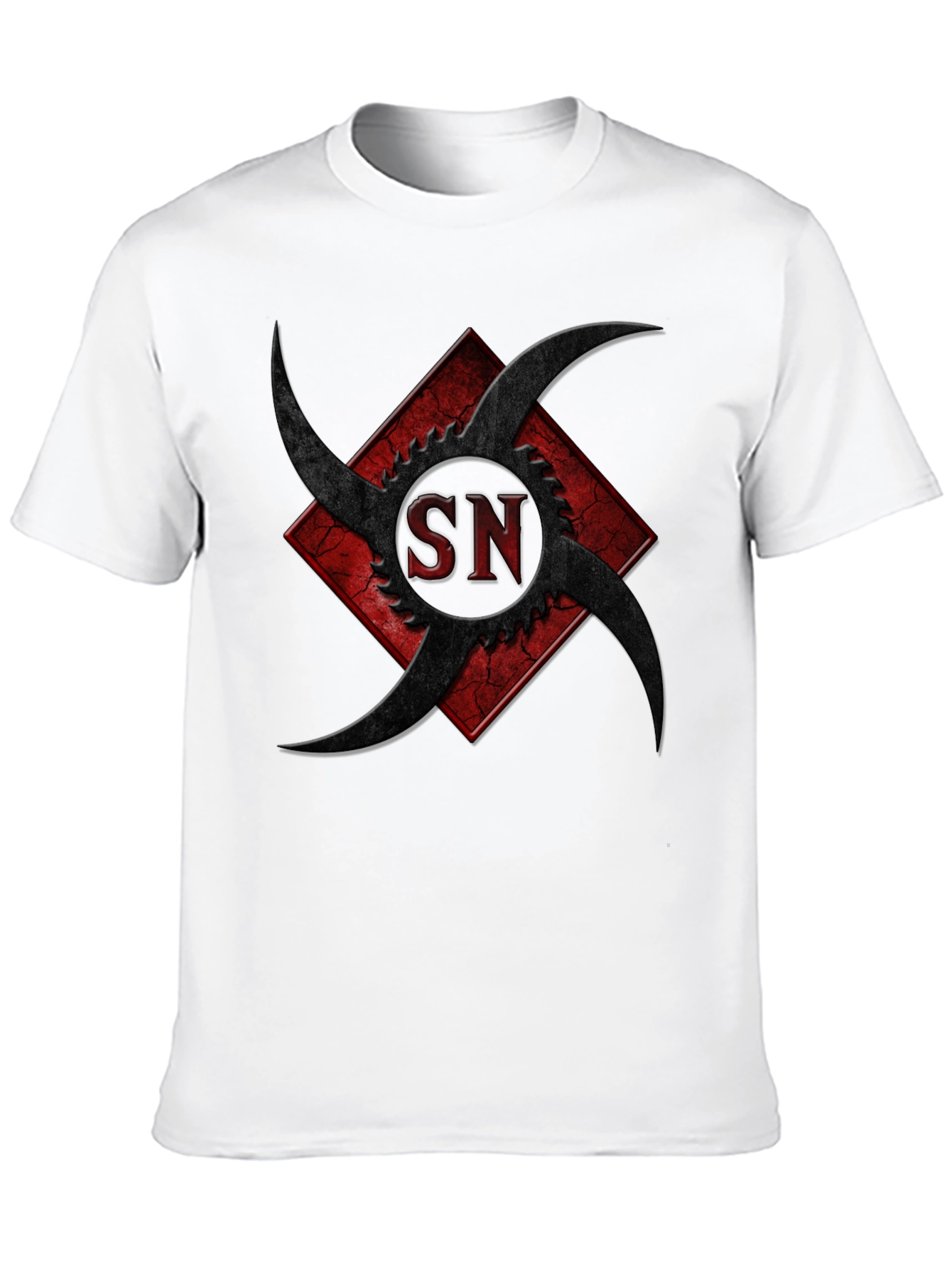Edgy Graphic Tee - SN Design Black T-Shirt