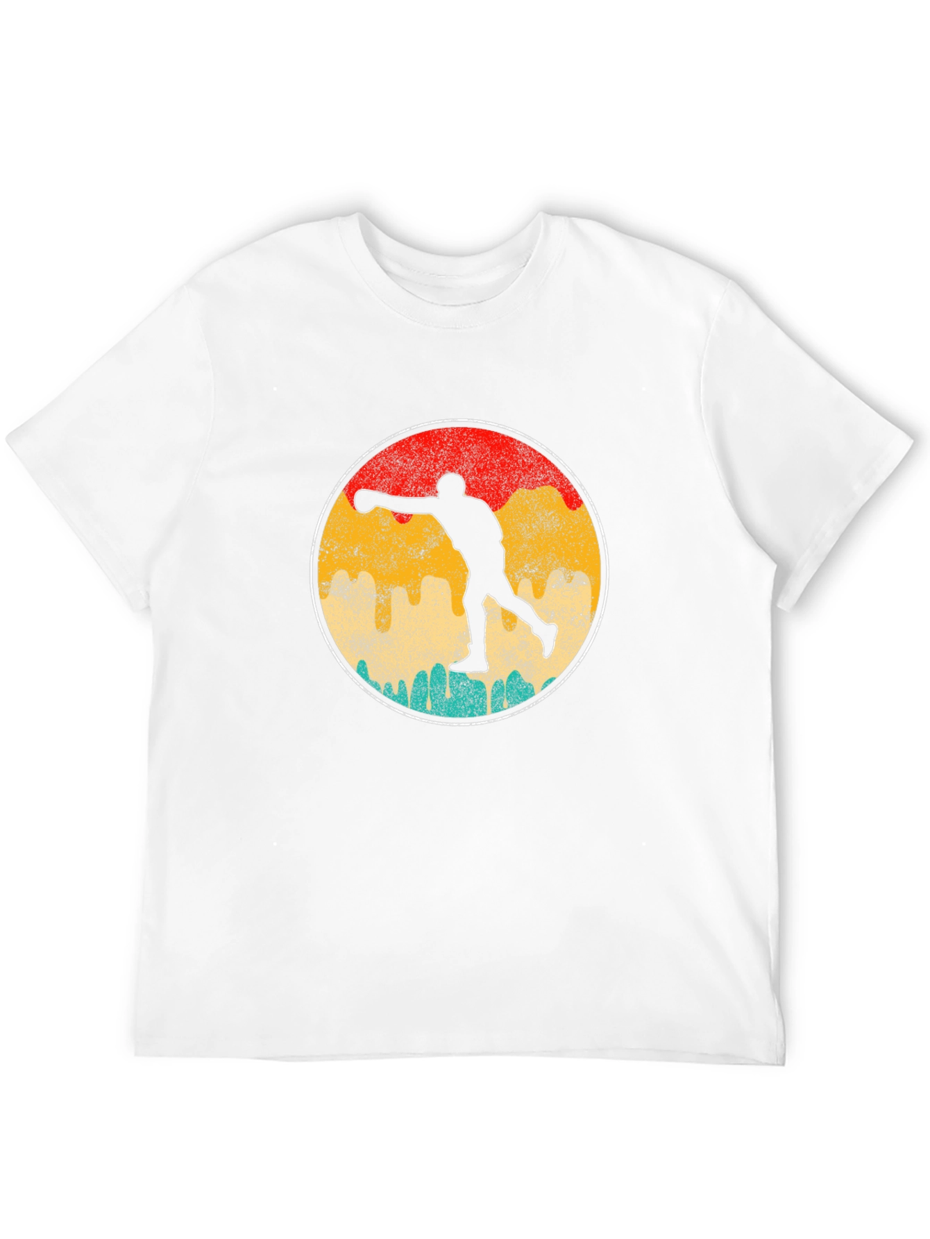 Retro Boxer Silhouette Graphic Tee - Black